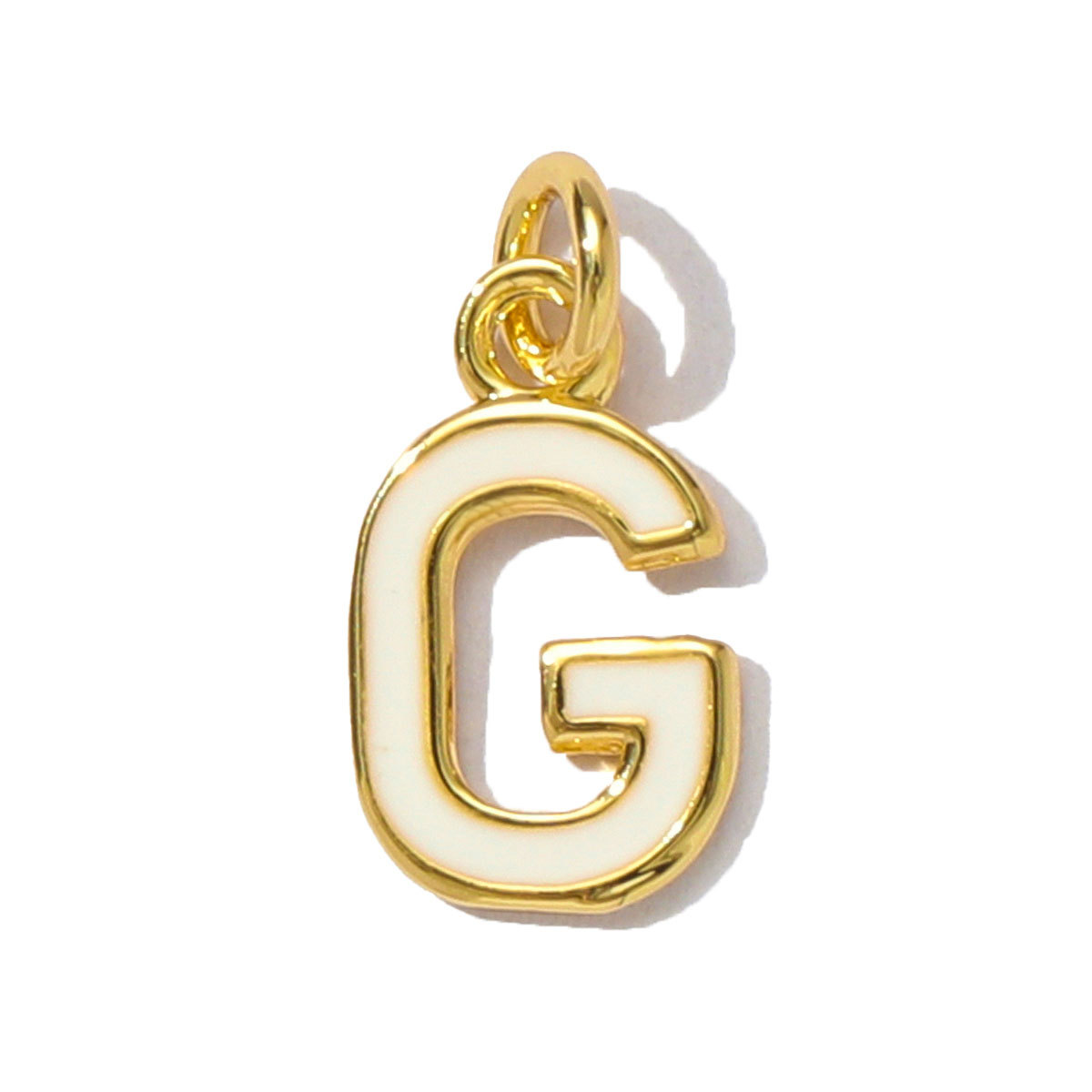 6pcs/pack Fashion Copper Rainbow A-Z 26 Alphabet Necklace Pendants Enamel Name DIY Charms  Women Capital Letter Jewelry