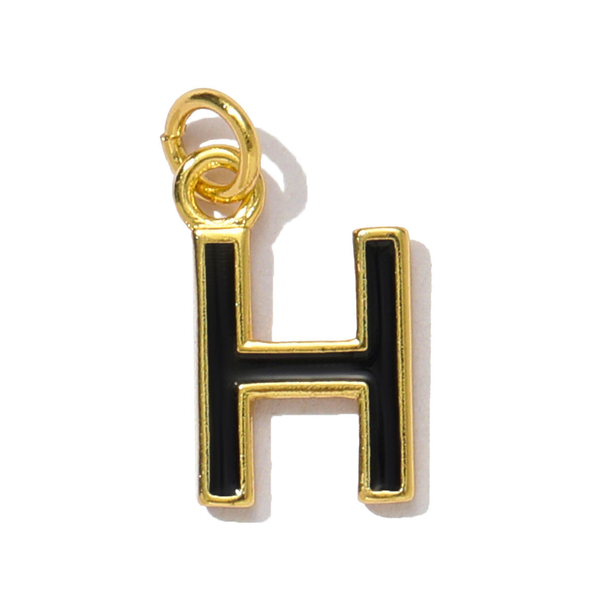 6pcs/pack Fashion Copper Rainbow A-Z 26 Alphabet Necklace Pendants Enamel Name DIY Charms  Women Capital Letter Jewelry