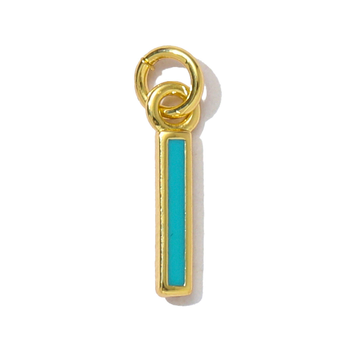 6pcs/pack Fashion Copper Rainbow A-Z 26 Alphabet Necklace Pendants Enamel Name DIY Charms  Women Capital Letter Jewelry