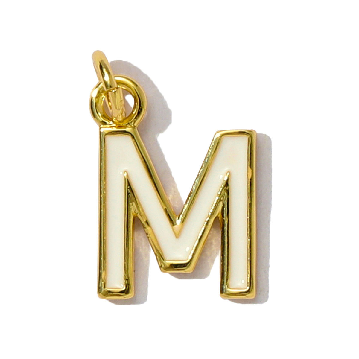 6pcs/pack Fashion Copper Rainbow A-Z 26 Alphabet Necklace Pendants Enamel Name DIY Charms  Women Capital Letter Jewelry