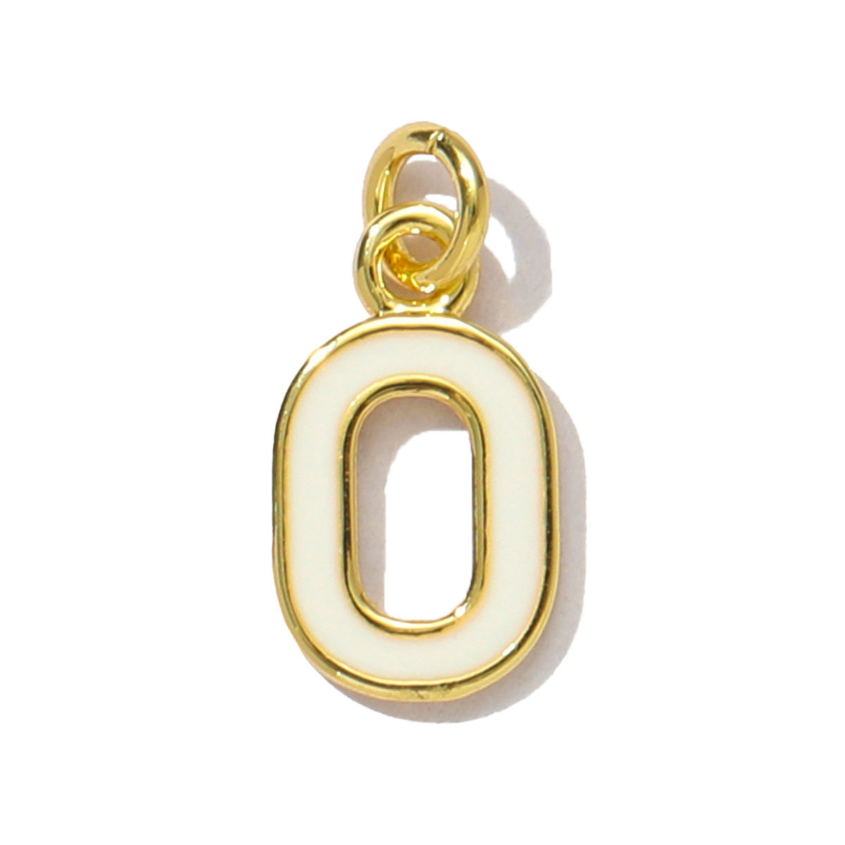 6pcs/pack Fashion Copper Rainbow A-Z 26 Alphabet Necklace Pendants Enamel Name DIY Charms  Women Capital Letter Jewelry