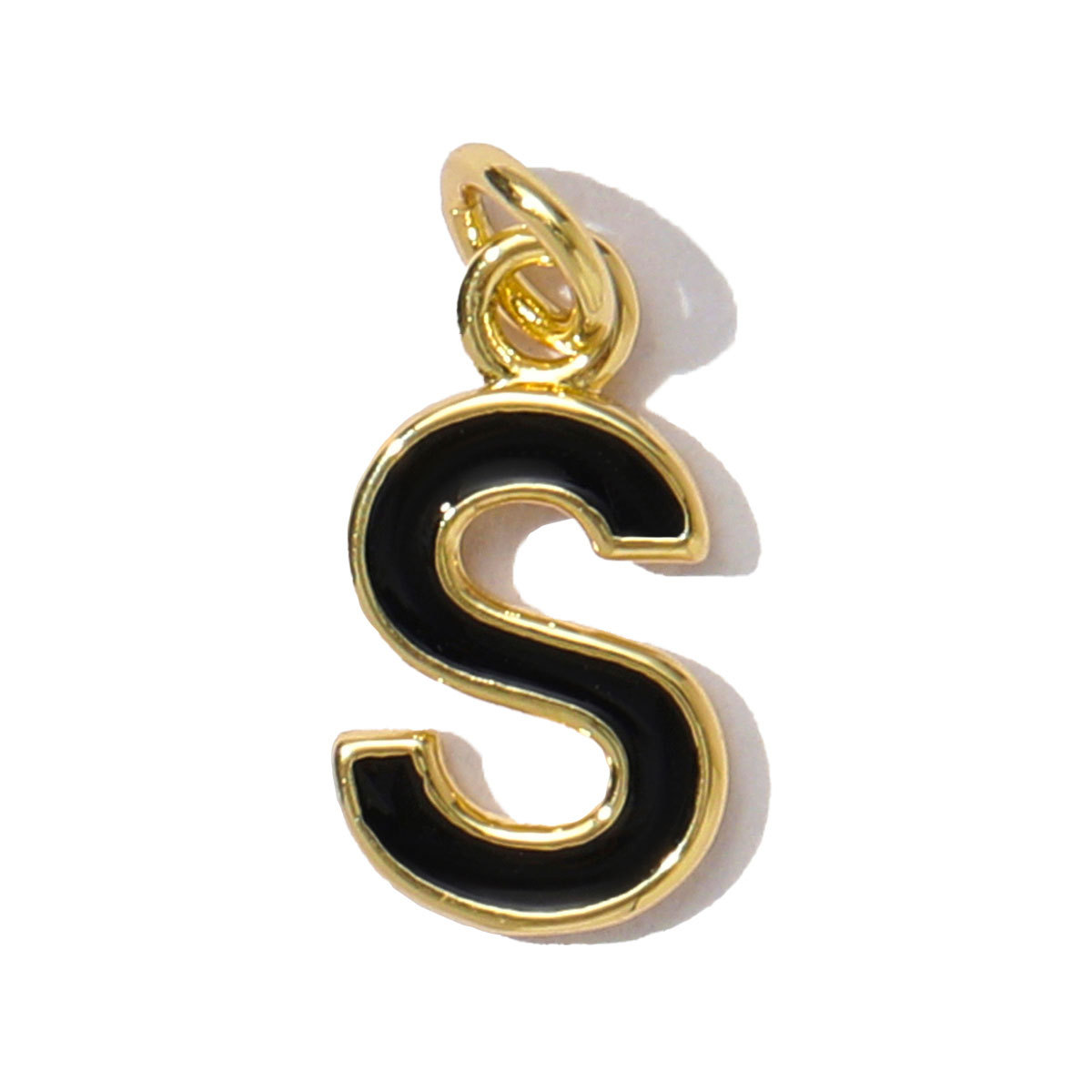 6pcs/pack Fashion Copper Rainbow A-Z 26 Alphabet Necklace Pendants Enamel Name DIY Charms  Women Capital Letter Jewelry