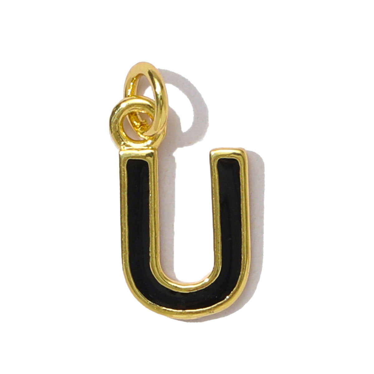 6pcs/pack Fashion Copper Rainbow A-Z 26 Alphabet Necklace Pendants Enamel Name DIY Charms  Women Capital Letter Jewelry