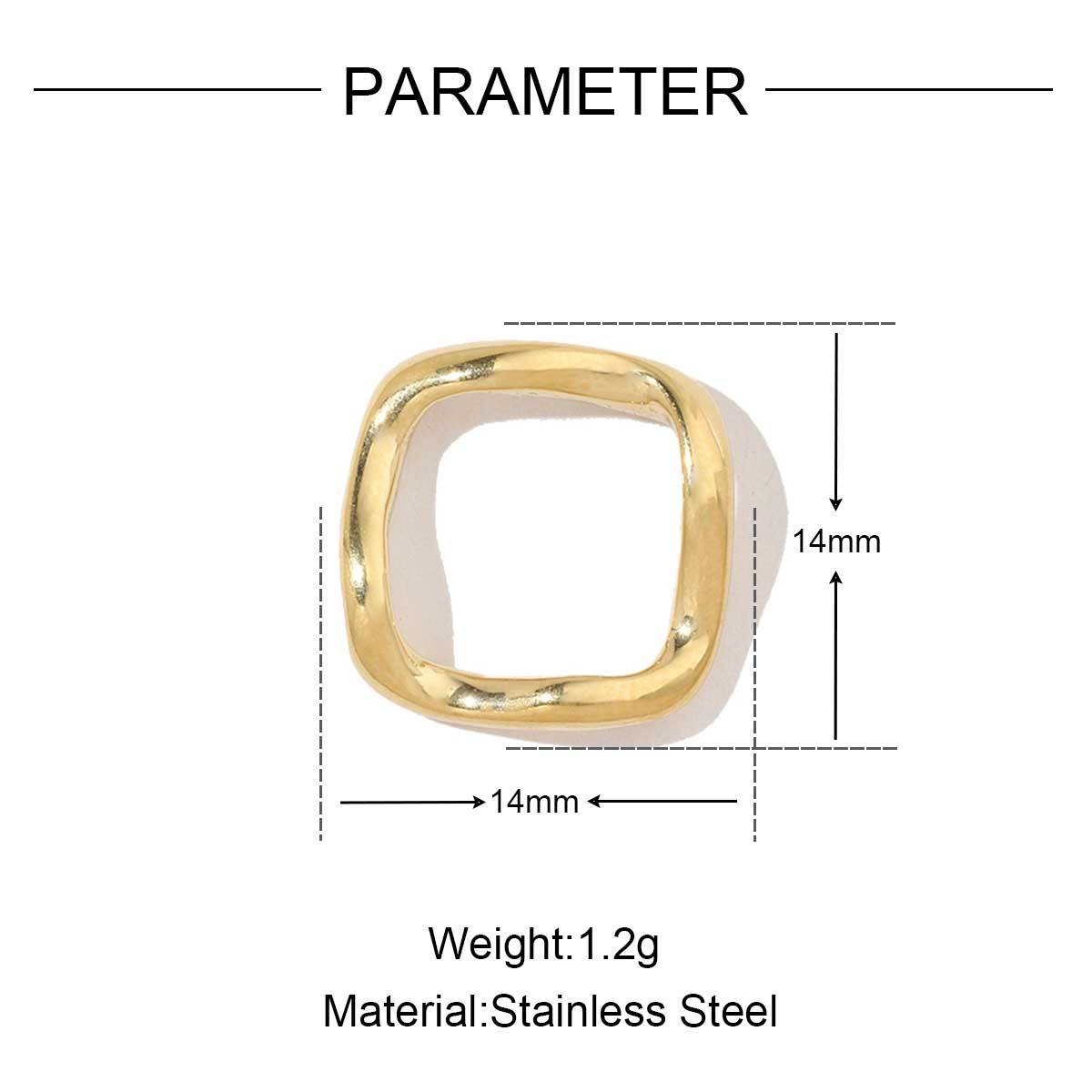 6pcs/pack French Style Stainless Steel Gold Color Hollow Geometric Charms Enamel Heart DIY Small Accessories For Necklaces Making