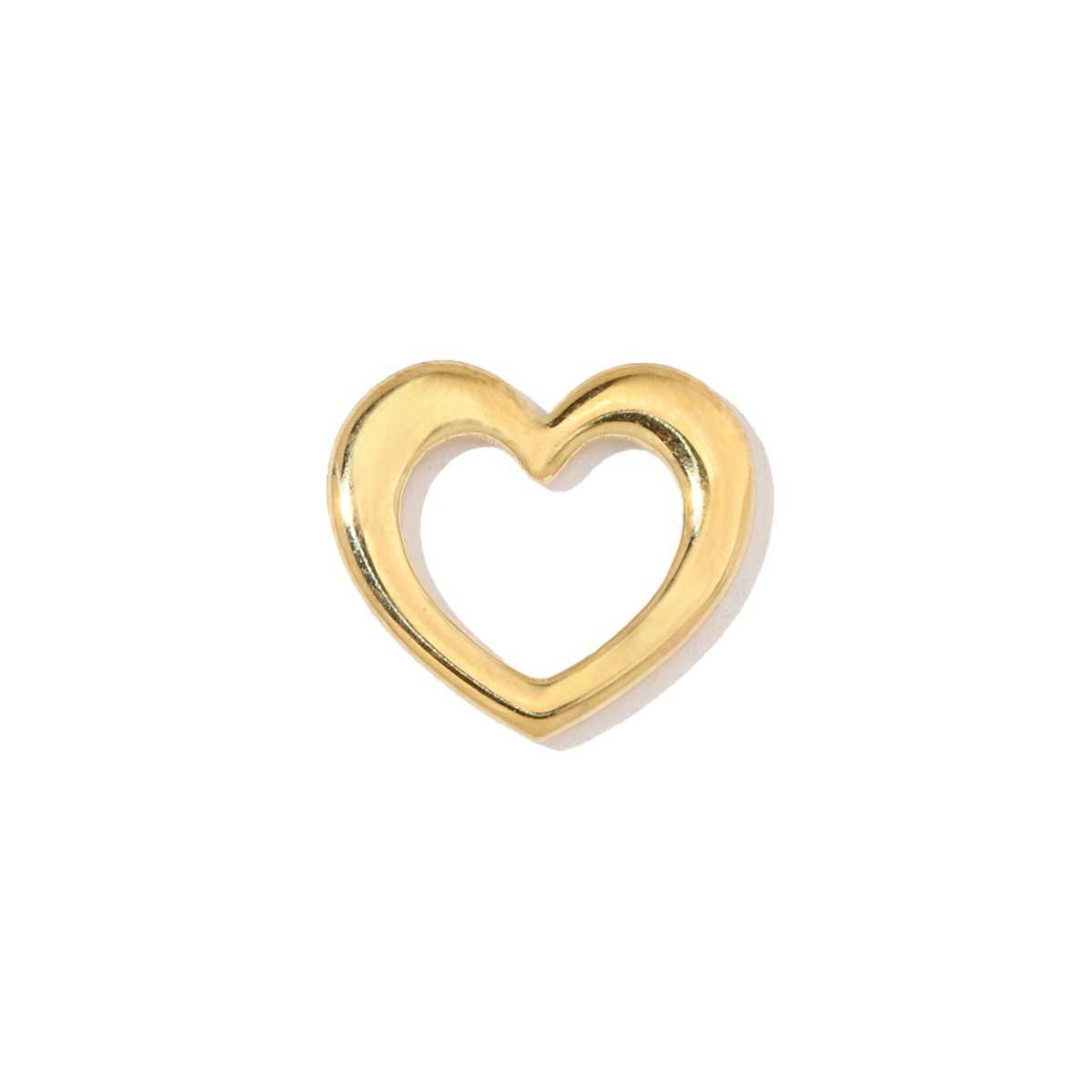 6pcs/pack French Style Stainless Steel Gold Color Hollow Geometric Charms Enamel Heart DIY Small Accessories For Necklaces Making