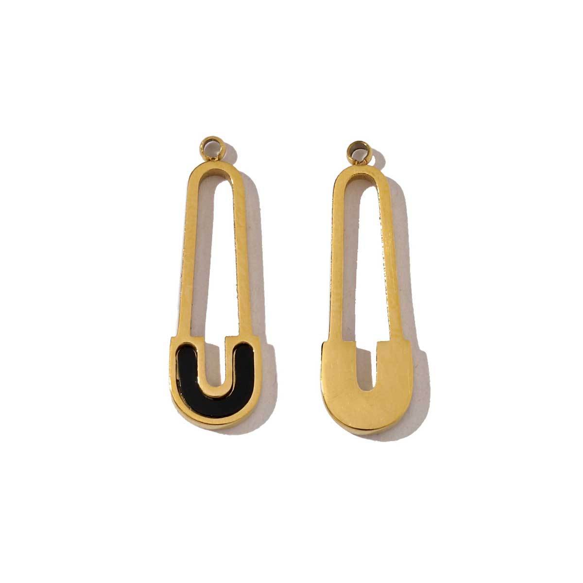 6pcs/pack Stainless Steel 18k Gold Color Heart Buddha Eye Charms Wholesale Pin Spanner DIY Small Pendant For Jewelry Making