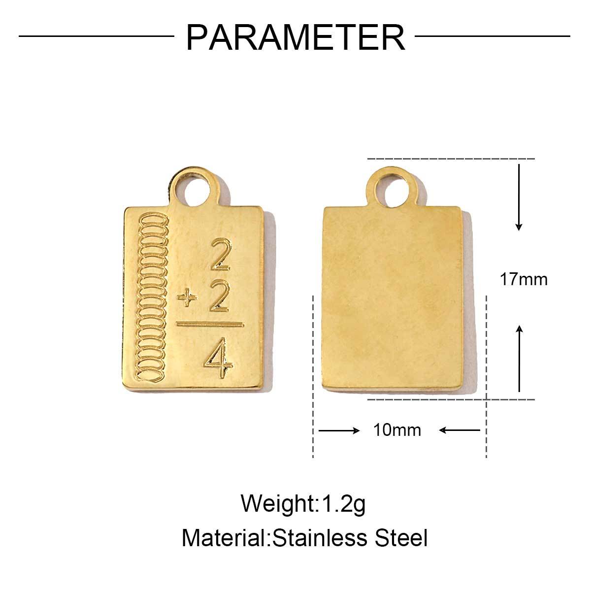 6pcs/pack Stainless Steel 18k Gold Color Heart Buddha Eye Charms Wholesale Pin Spanner DIY Small Pendant For Jewelry Making