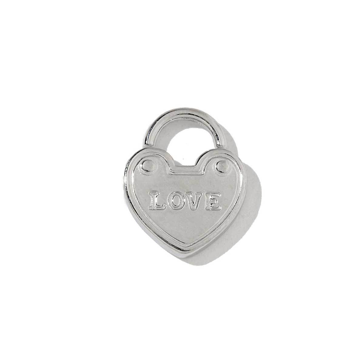 6pcs/pack Stainless Steel Metal Color Irregular Love Heart Wing Charms  Lock Cloud Geometry Necklace DIY Small Pendant Wholesale