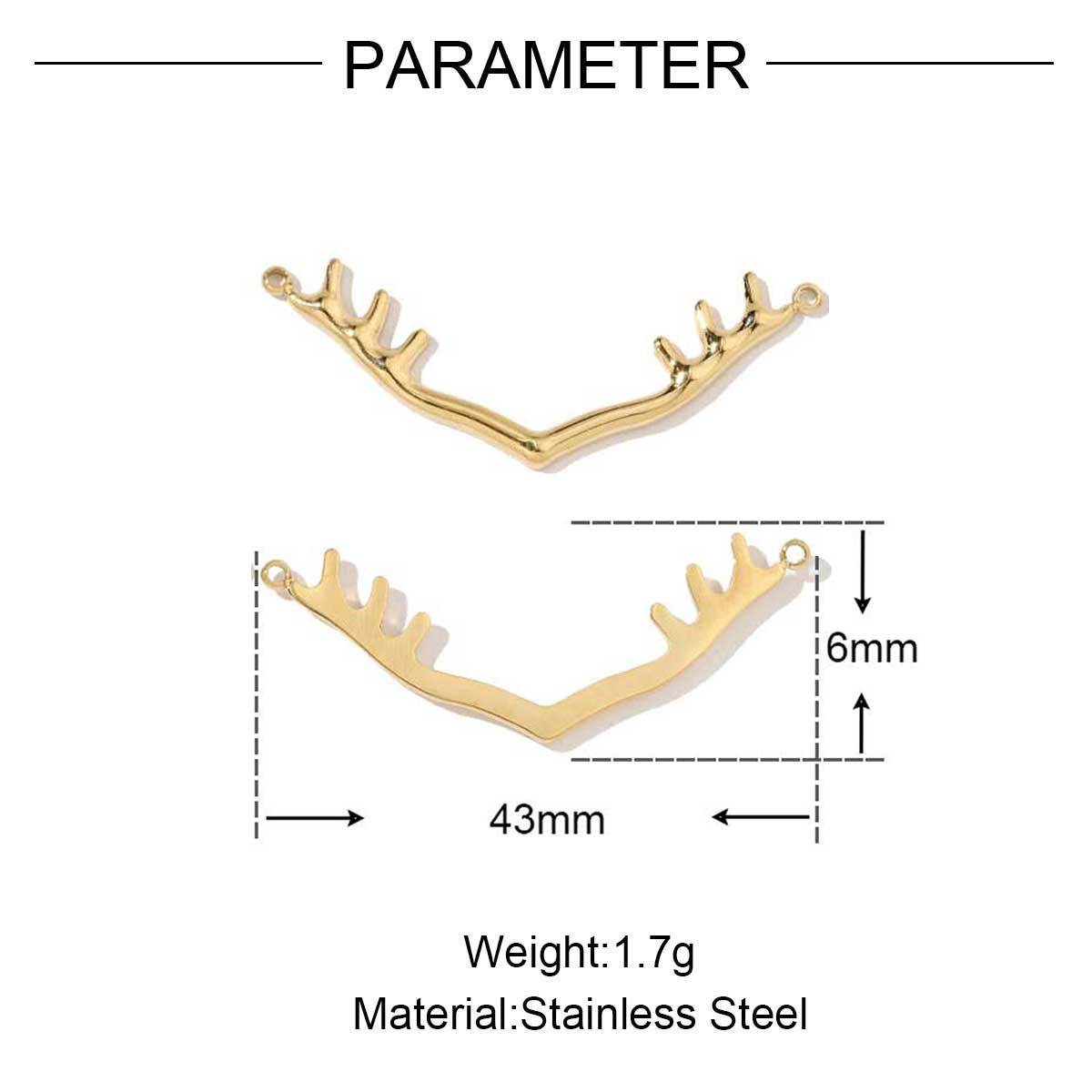 6pcs/pack French Style Stainless Steel Hedgehog Mermaid Charms Bear Wings Seahorse Dog Necklace DIY Small Pendant Wholesale