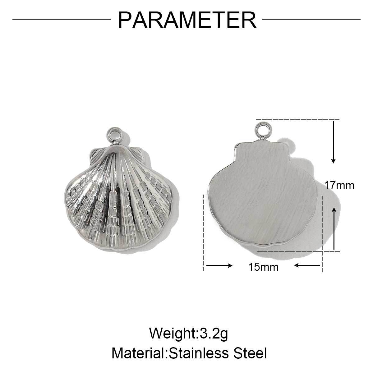 6pcs/pack French Style Stainless Steel Hedgehog Mermaid Charms Bear Wings Seahorse Dog Necklace DIY Small Pendant Wholesale