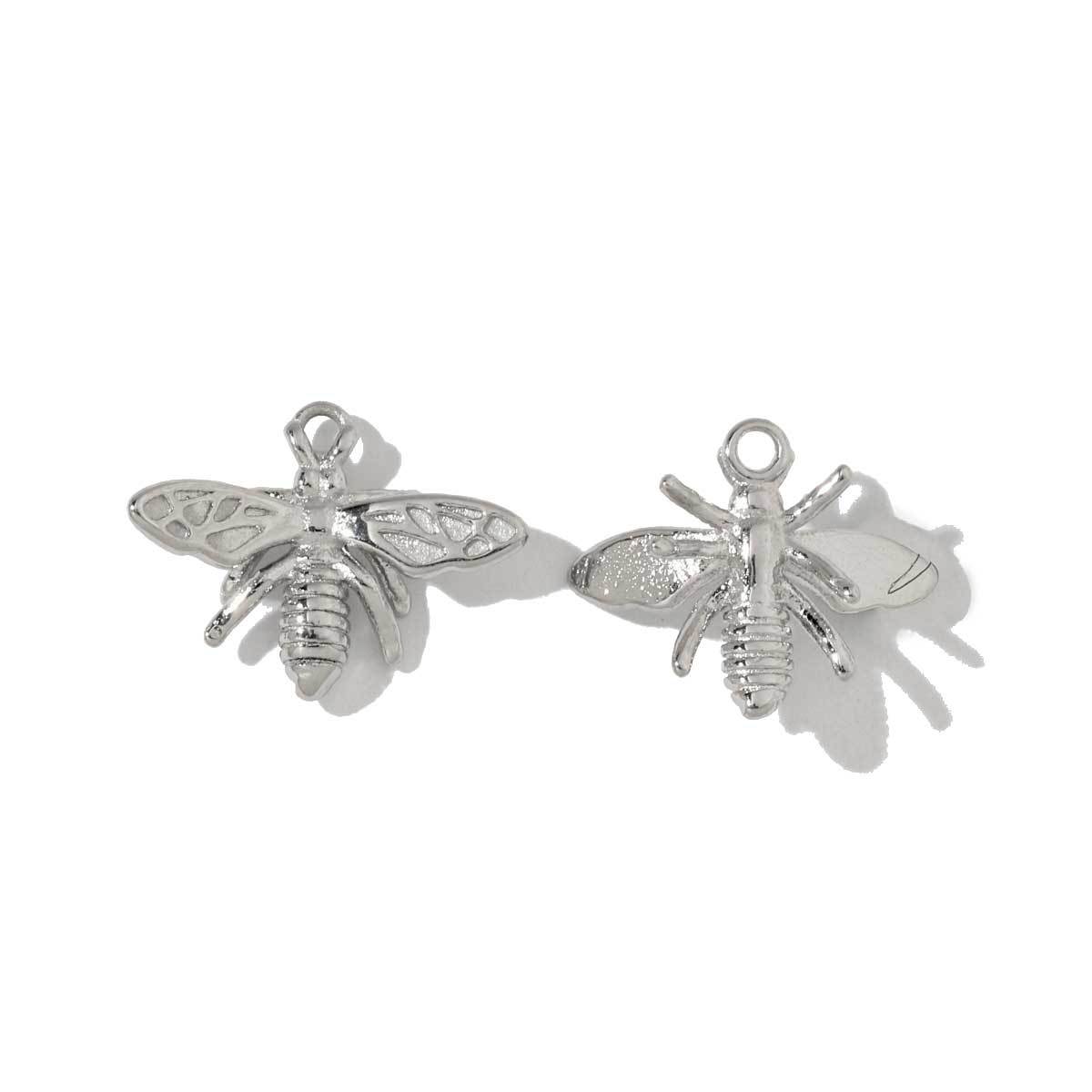 6pcs/pack French Style Stainless Steel Hedgehog Mermaid Charms Bear Wings Seahorse Dog Necklace DIY Small Pendant Wholesale