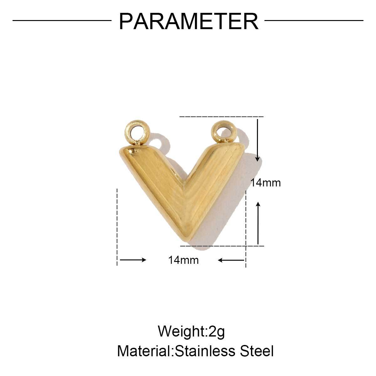 6pcs/pack Stainless Steel Crescent Angel Eye Sun Charms Square Brick Palm Leaf Starfish Necklace DIY Small Pendant Wholesale