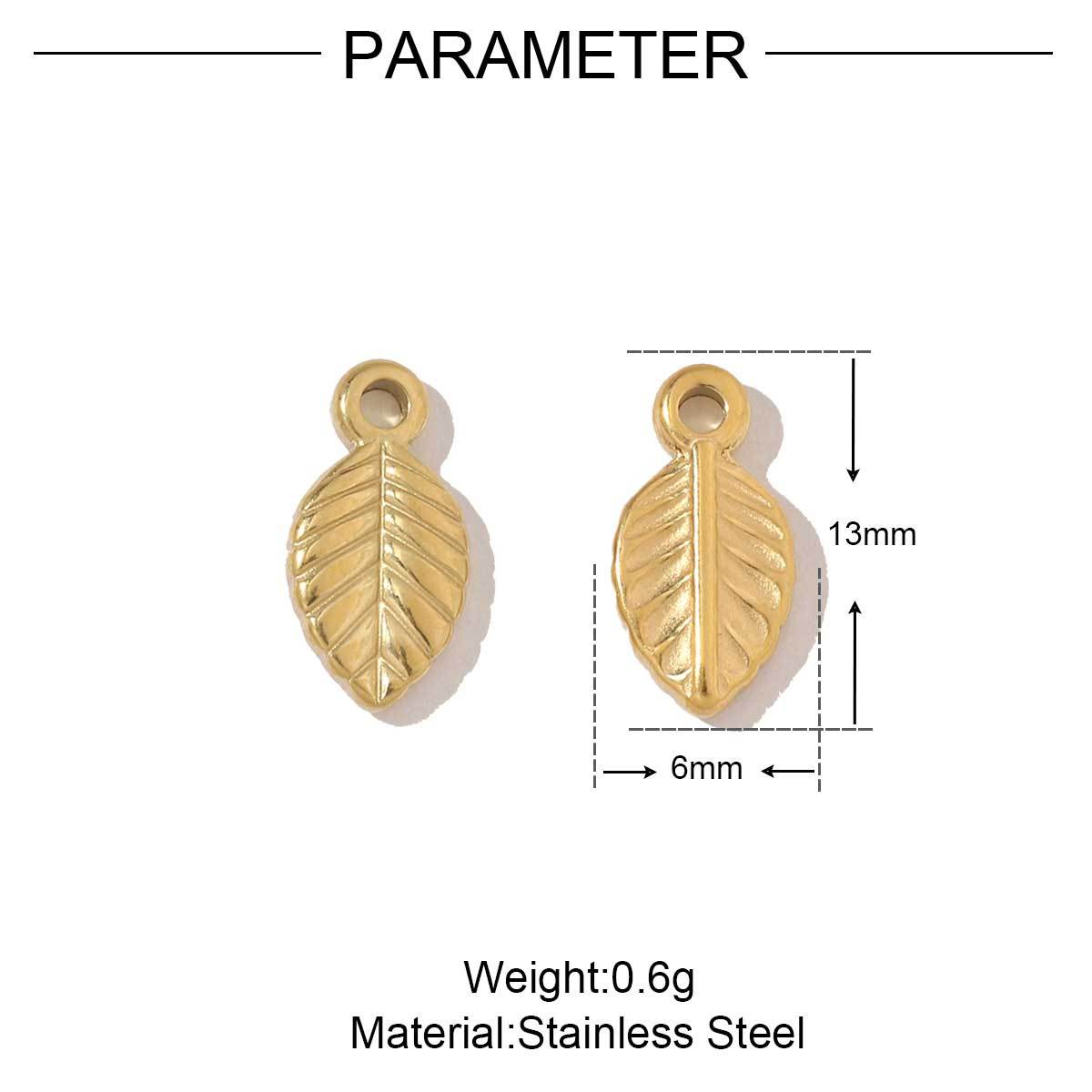 6pcs/pack Stainless Steel Geometric Nugget Lucky Bag Charms Daisy Strawberry DIY Small Pendants Wholesale