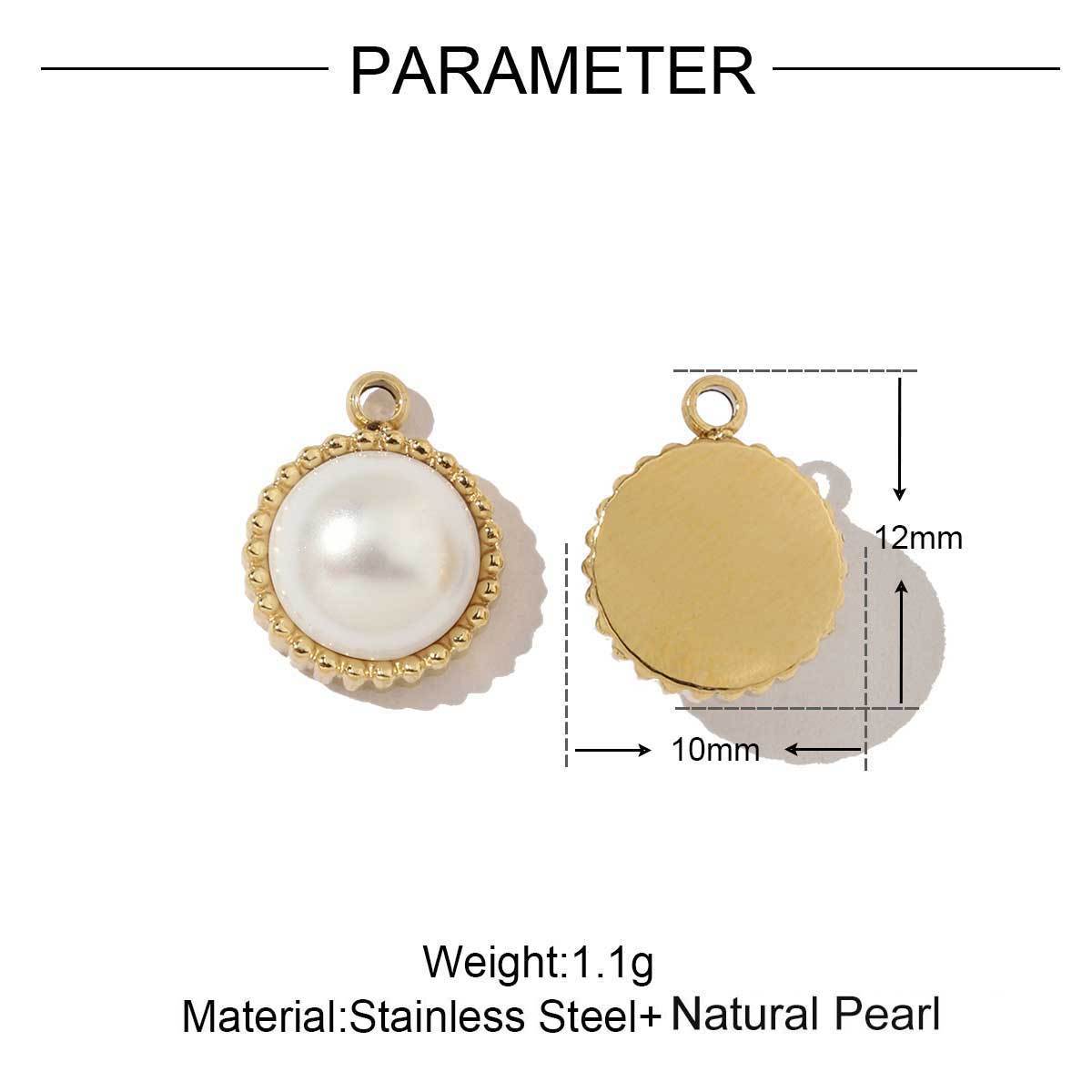 6pcs/pack Stainless Steel Geometric Nugget Lucky Bag Charms Daisy Strawberry DIY Small Pendants Wholesale