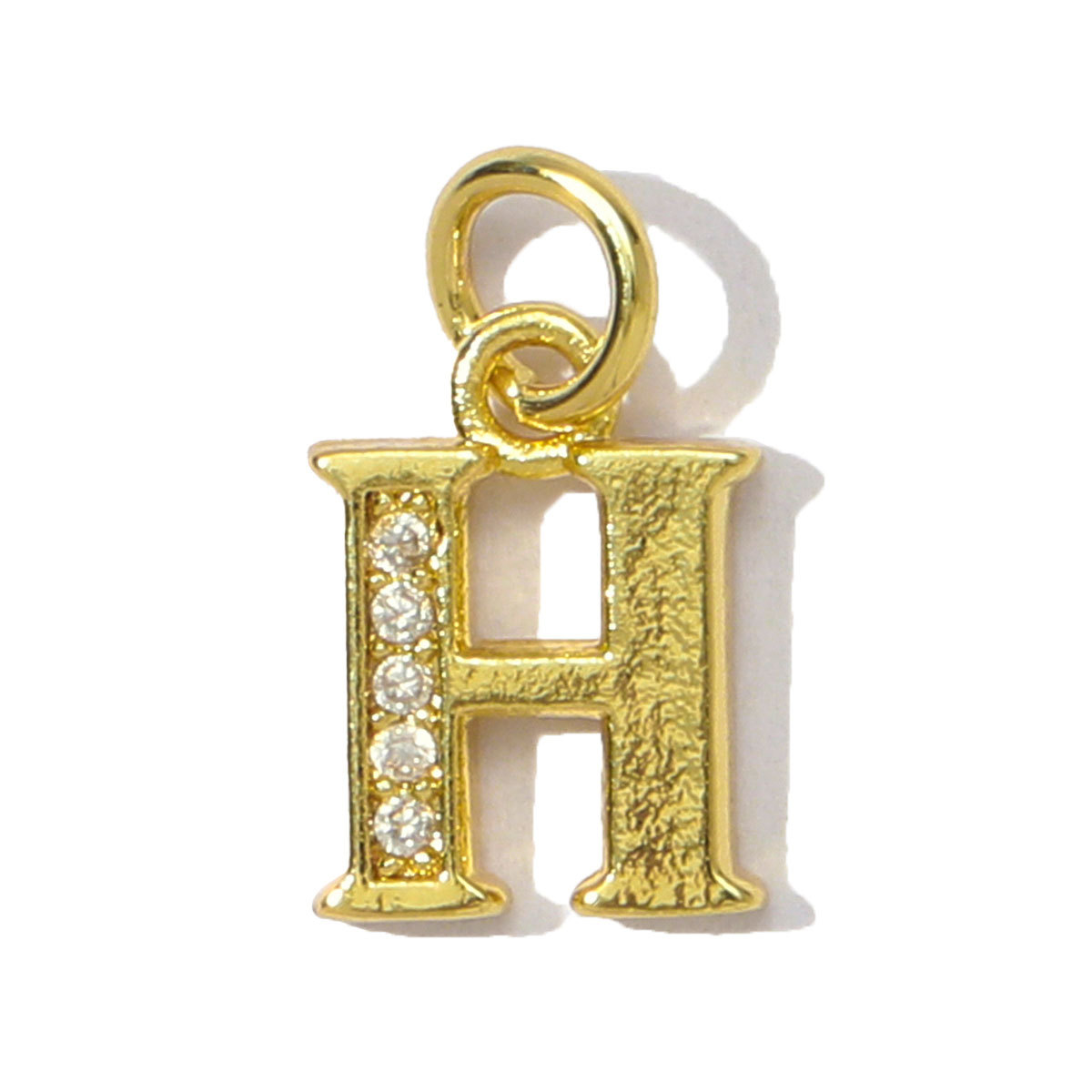 6pcs/pack French Copper Cubic Zircon A-Z 26 Alphabet Necklace Pendants Capital Letter DIY Breaclet Charms Women Name Jewelry