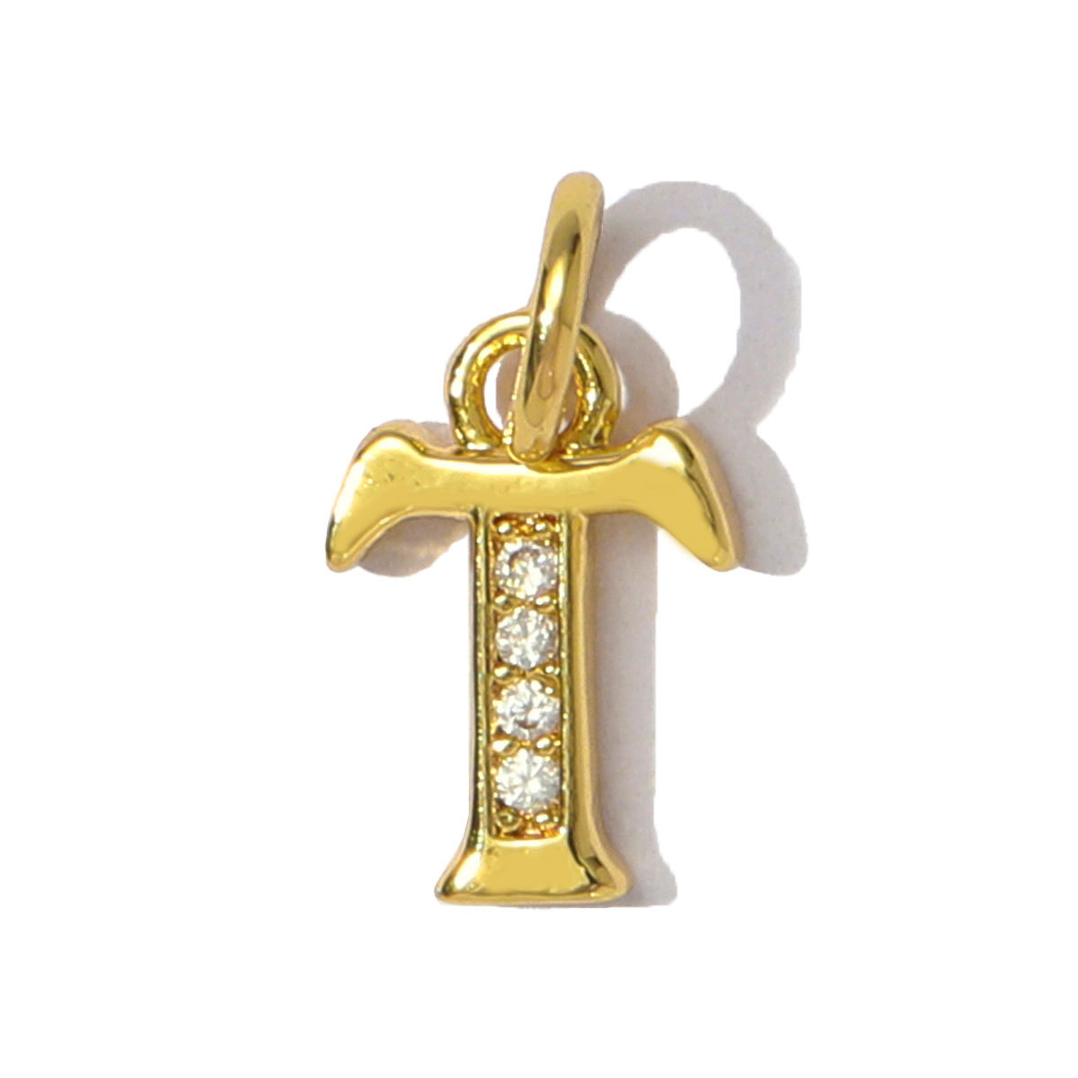 6pcs/pack French Copper Cubic Zircon A-Z 26 Alphabet Necklace Pendants Capital Letter DIY Breaclet Charms Women Name Jewelry