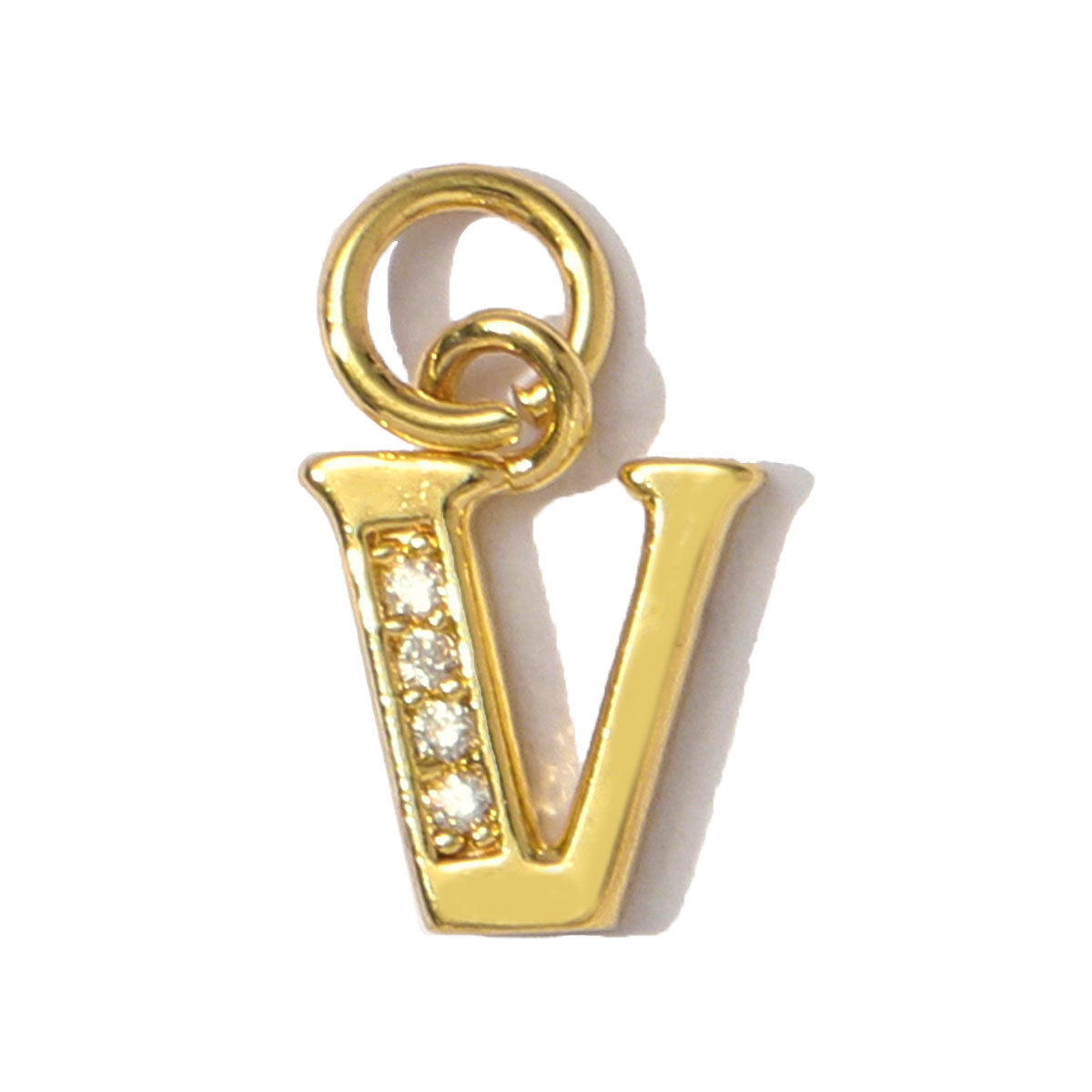 6pcs/pack French Copper Cubic Zircon A-Z 26 Alphabet Necklace Pendants Capital Letter DIY Breaclet Charms Women Name Jewelry