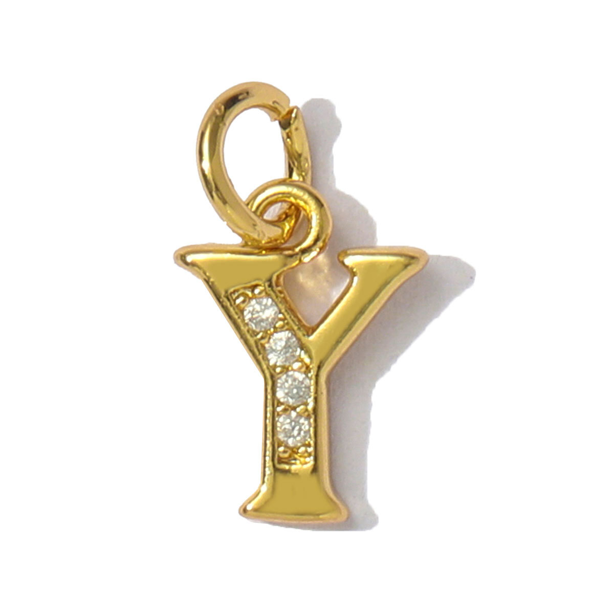 6pcs/pack French Copper Cubic Zircon A-Z 26 Alphabet Necklace Pendants Capital Letter DIY Breaclet Charms Women Name Jewelry
