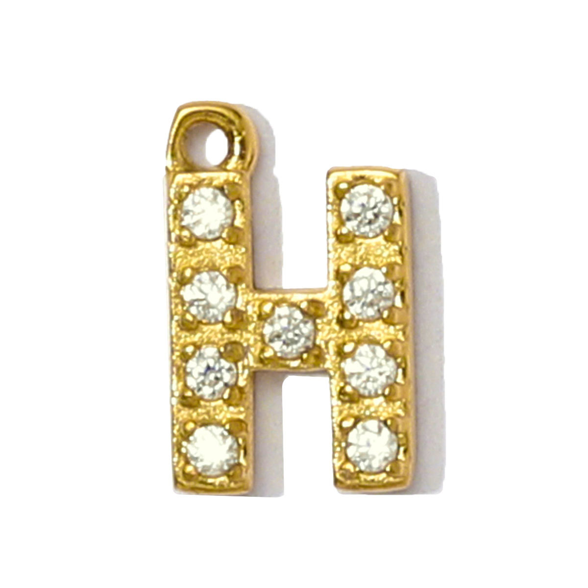 6pcs/pack French Small Cubic Zircon Alphabet Name Necklace Pendants Stainless Steel Capital A-Z 26 Letter DIY Charms Women Earring Jewelry