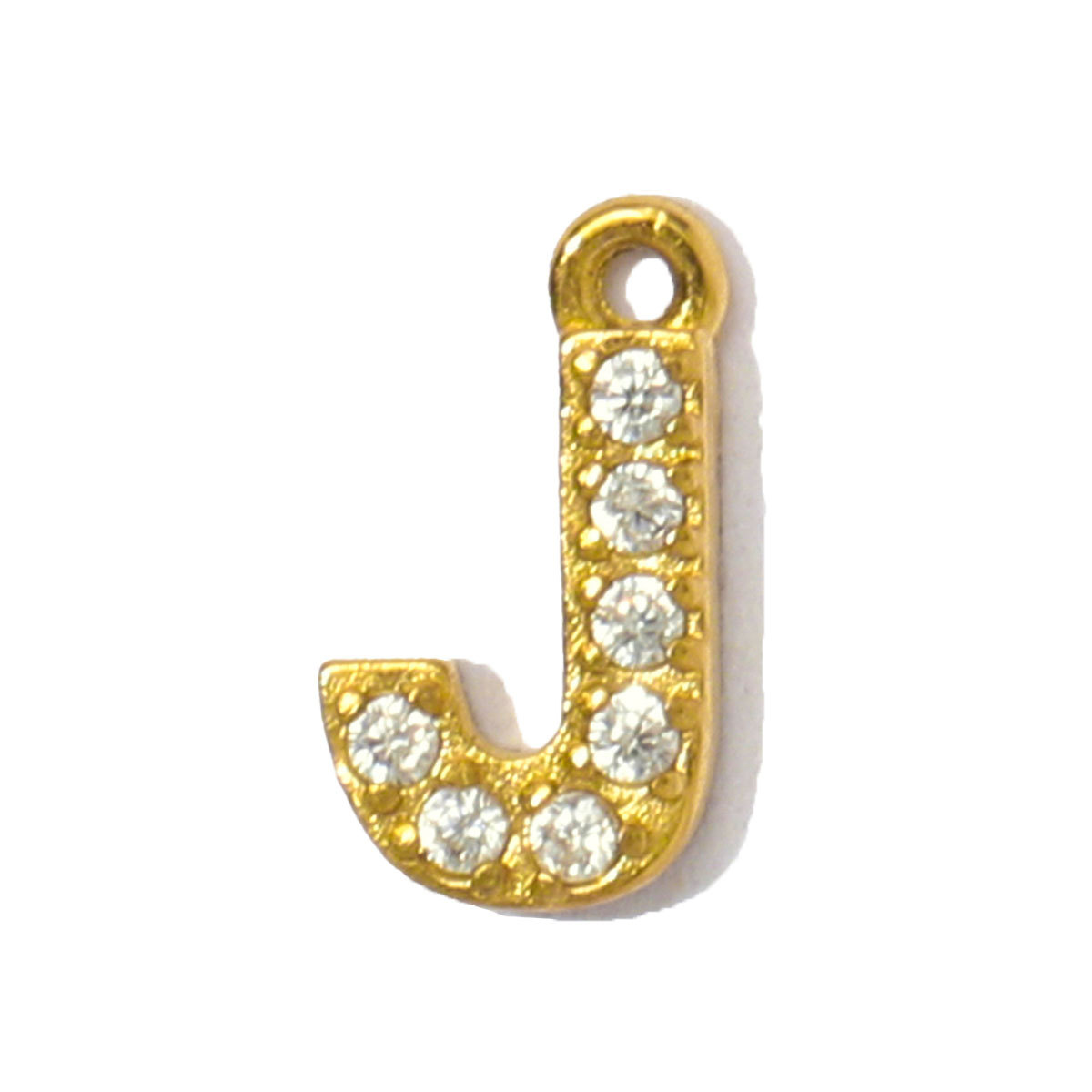6pcs/pack French Small Cubic Zircon Alphabet Name Necklace Pendants Stainless Steel Capital A-Z 26 Letter DIY Charms Women Earring Jewelry