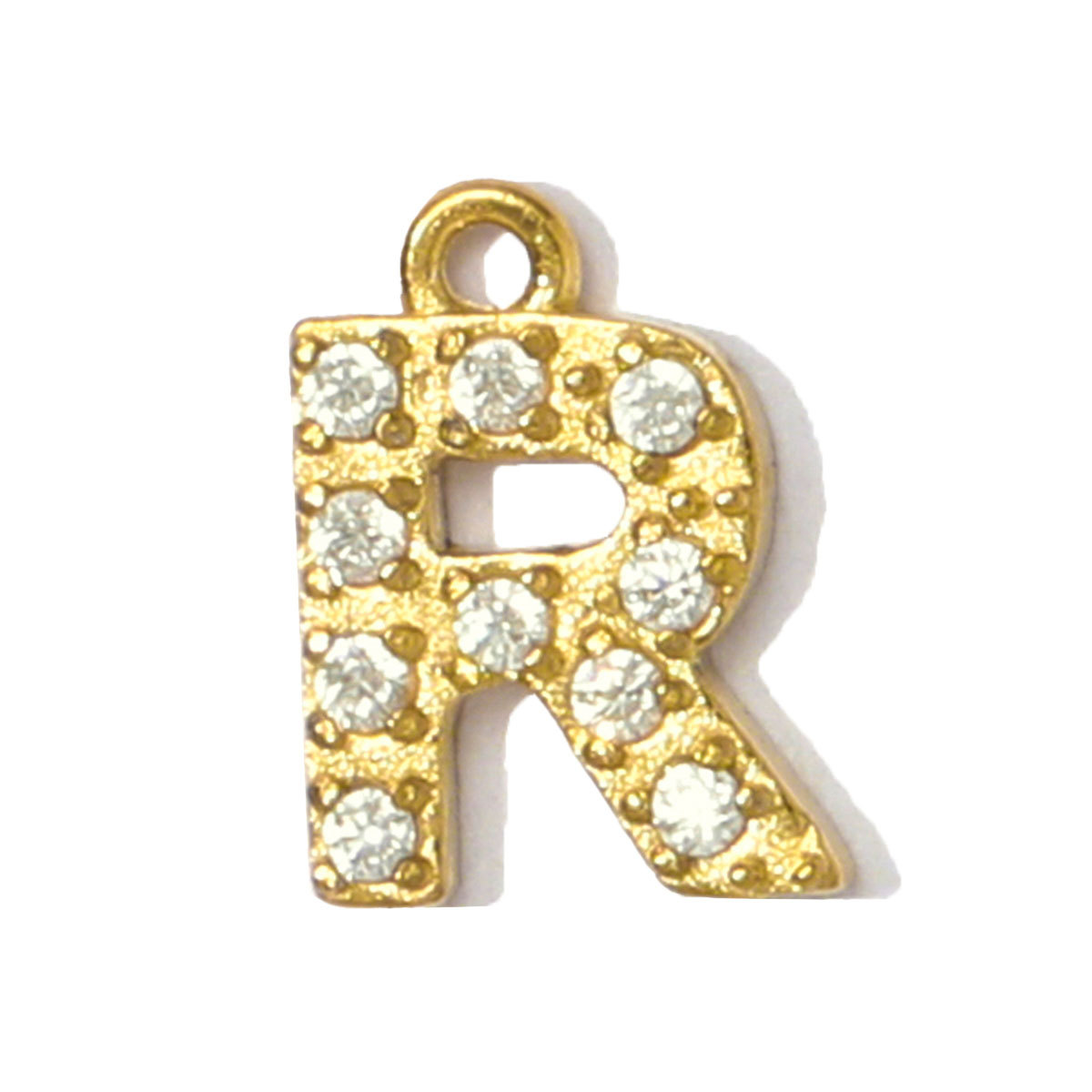 6pcs/pack French Small Cubic Zircon Alphabet Name Necklace Pendants Stainless Steel Capital A-Z 26 Letter DIY Charms Women Earring Jewelry