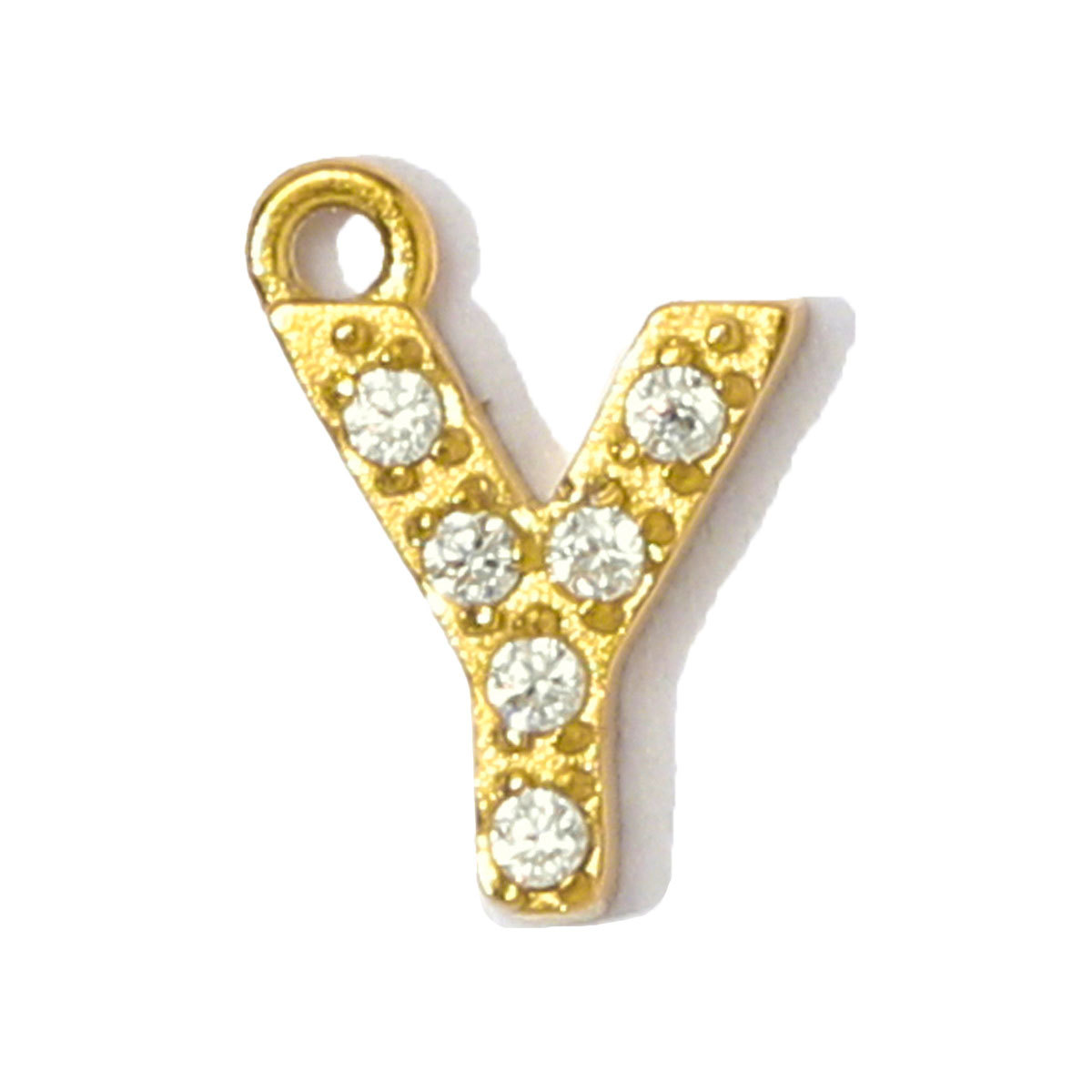 6pcs/pack French Small Cubic Zircon Alphabet Name Necklace Pendants Stainless Steel Capital A-Z 26 Letter DIY Charms Women Earring Jewelry