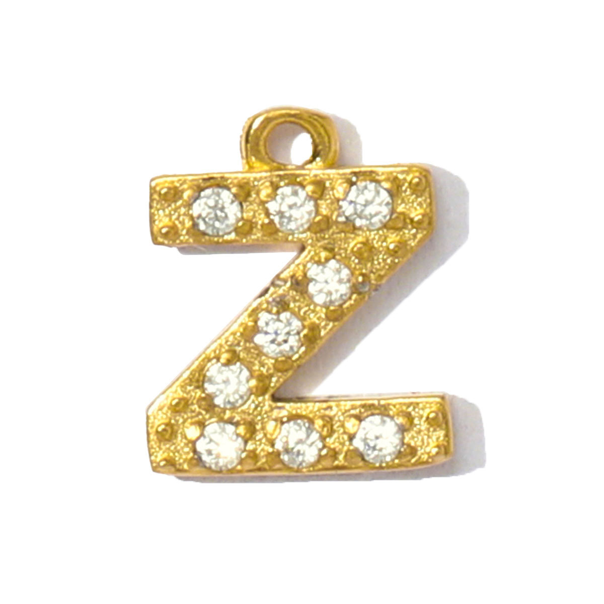 6pcs/pack French Small Cubic Zircon Alphabet Name Necklace Pendants Stainless Steel Capital A-Z 26 Letter DIY Charms Women Earring Jewelry
