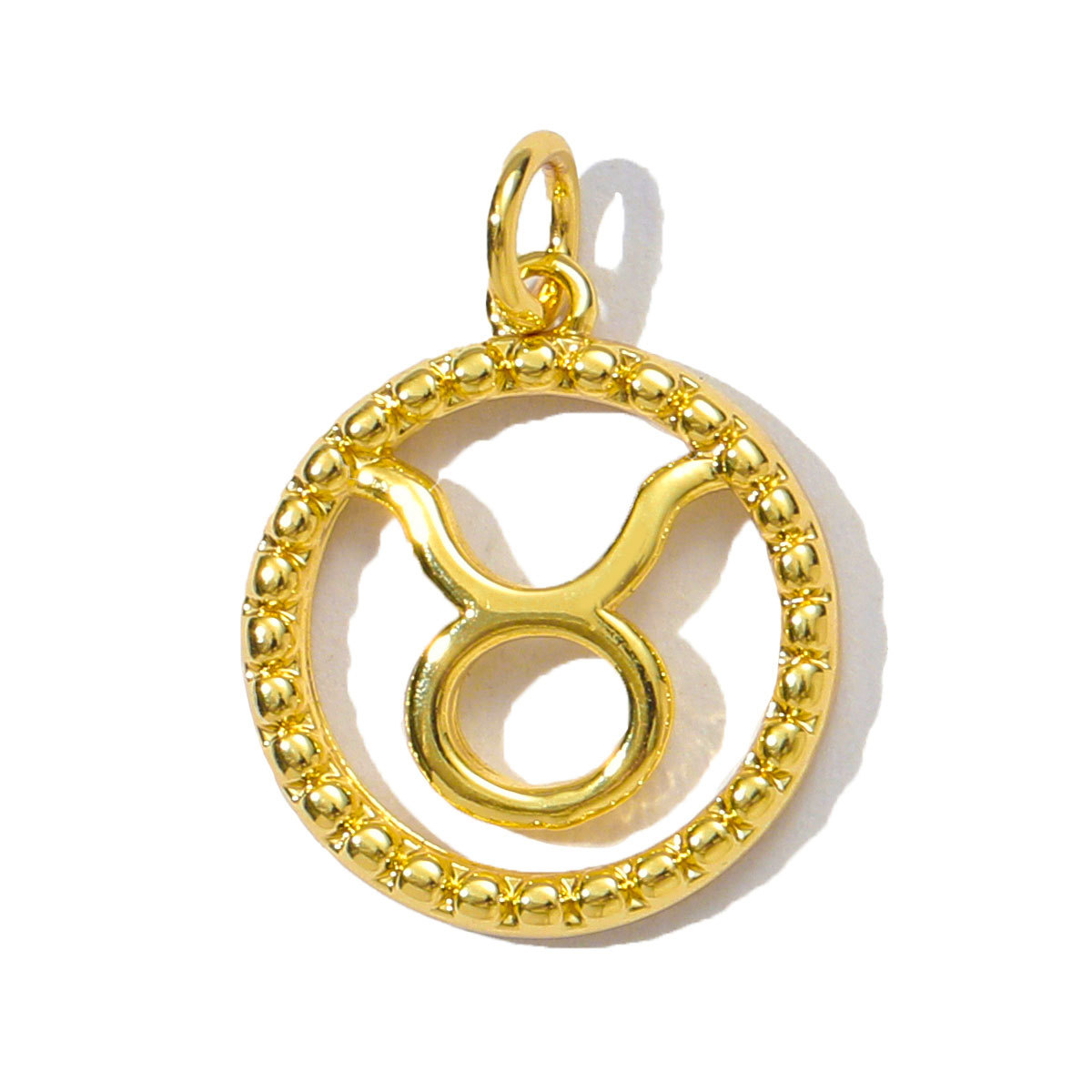 6pcs/pack French Retro Copper 15mm Zodiac Diy Charms Women Star Sign Gemini Necklace Pendant  Aquarius Jewelry Wholesale