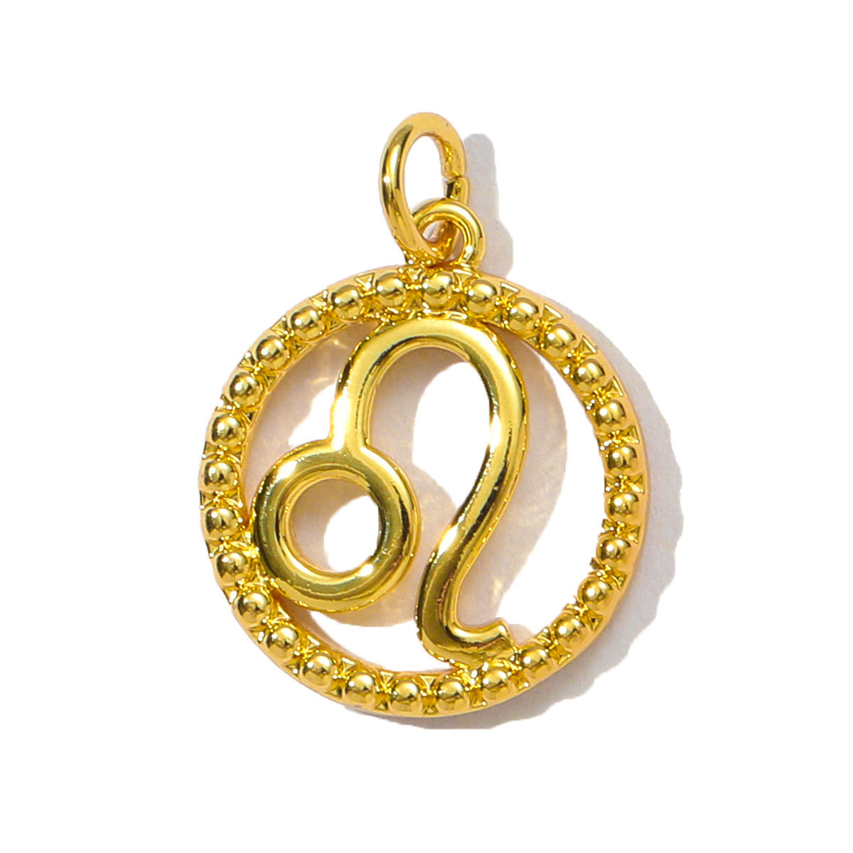 6pcs/pack French Retro Copper 15mm Zodiac Diy Charms Women Star Sign Gemini Necklace Pendant  Aquarius Jewelry Wholesale