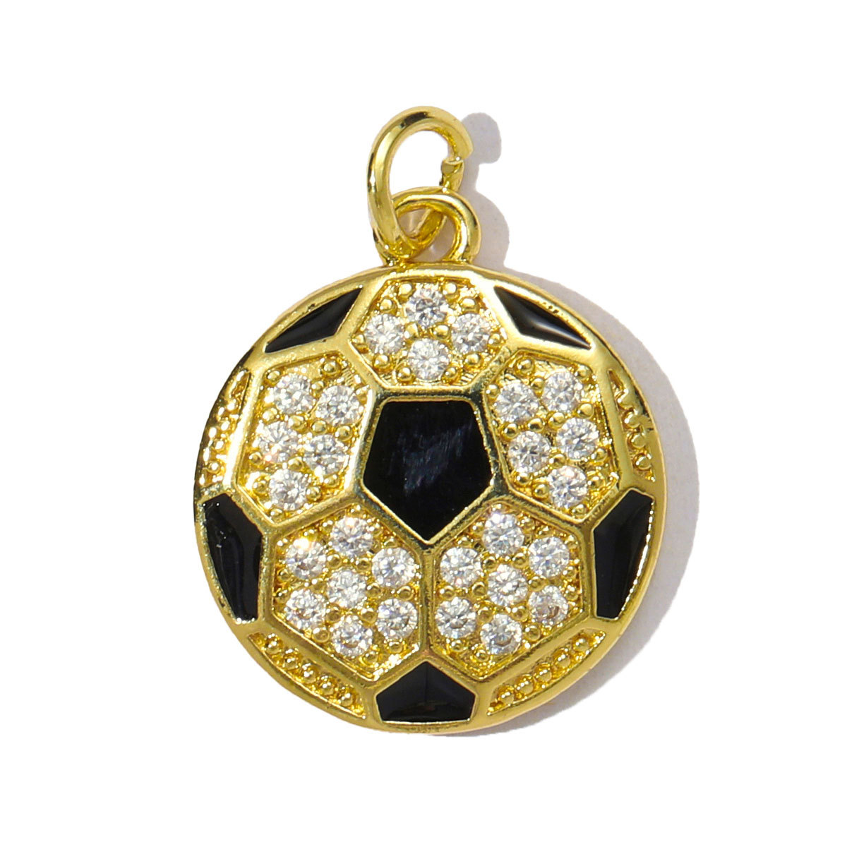 6pcs/pack Copper Cubic Zircon Little Boy Girl Astronaut Necklace Pendant Football Baseball Diy Charms Dog Elephant Jewelry Wholesale