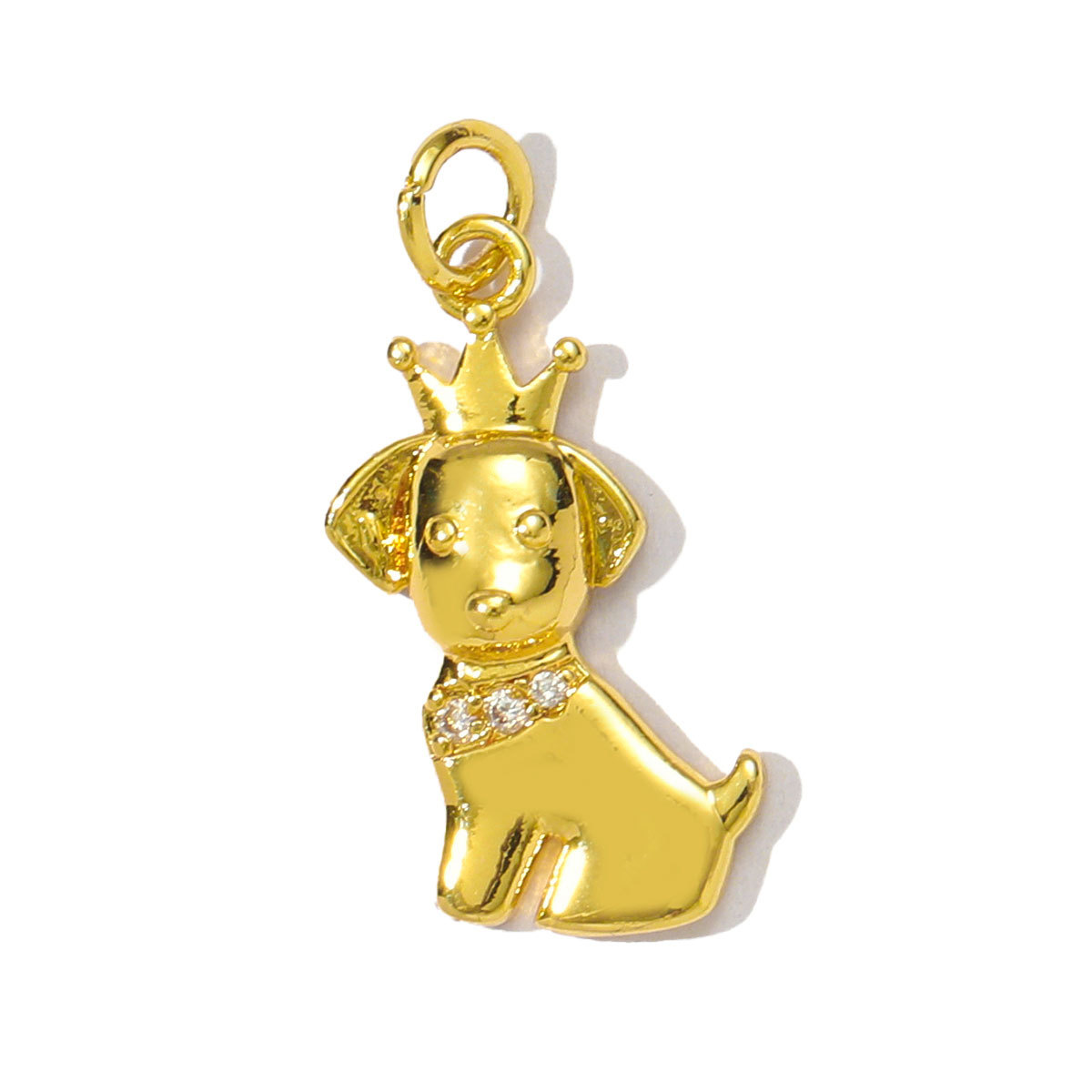 6pcs/pack Copper Cubic Zircon Little Boy Girl Astronaut Necklace Pendant Football Baseball Diy Charms Dog Elephant Jewelry Wholesale