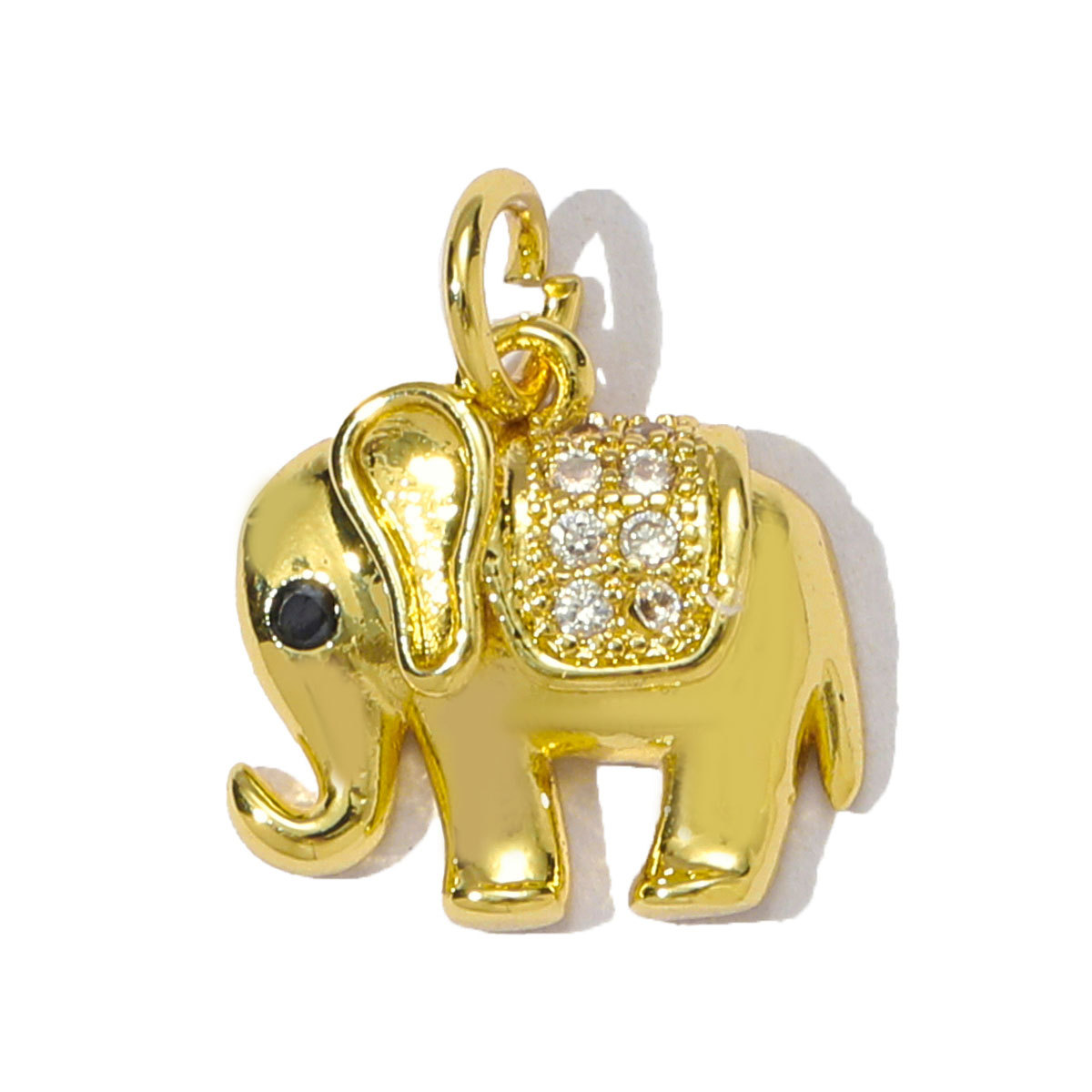 6pcs/pack Copper Cubic Zircon Little Boy Girl Astronaut Necklace Pendant Football Baseball Diy Charms Dog Elephant Jewelry Wholesale