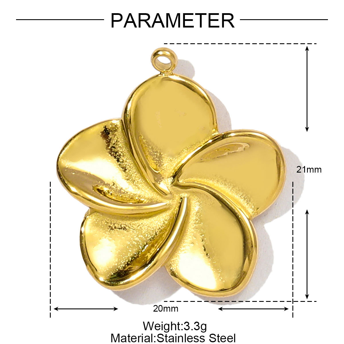 6pcs/pack Wholesale Stainless Steel Arc de Triomphe Rainbow Necklace Pendants Heart Flower DIY Charms Women Wing Rule Jewelry