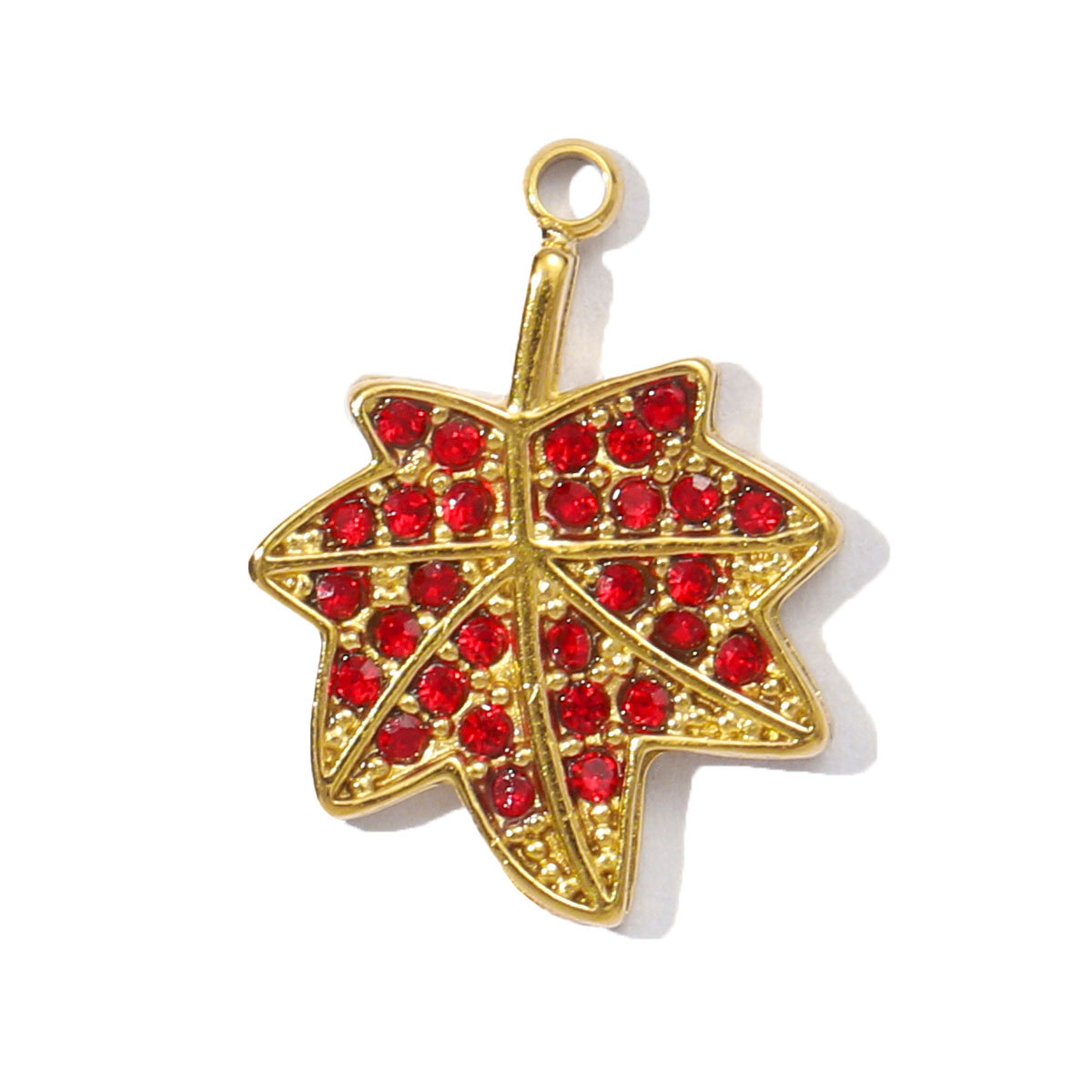 6pcs/pack Stainless Steel Enamel Elephant Dragonfly DIY Charms Women Crystal Flower Leaf Necklace Pendants Heart Jewelry Wholesale