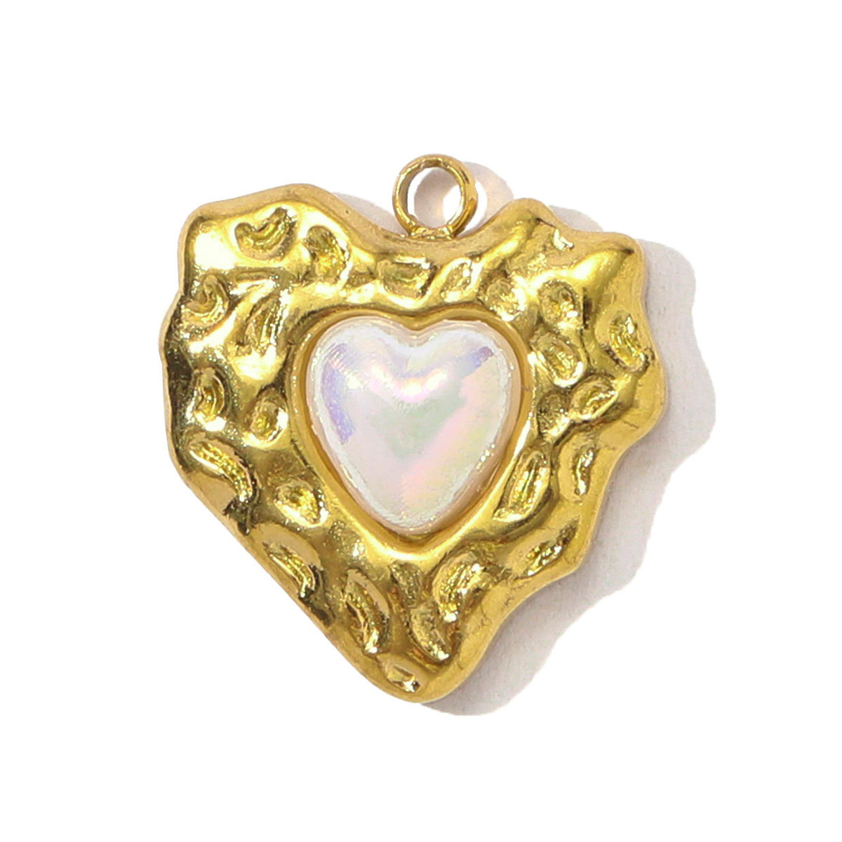 6pcs/pack Wholesale Stainless Steel Enamel Butterfly Flower DIY Charms Love Heart Star Necklace Pendants Women Evil Eye Jewelry