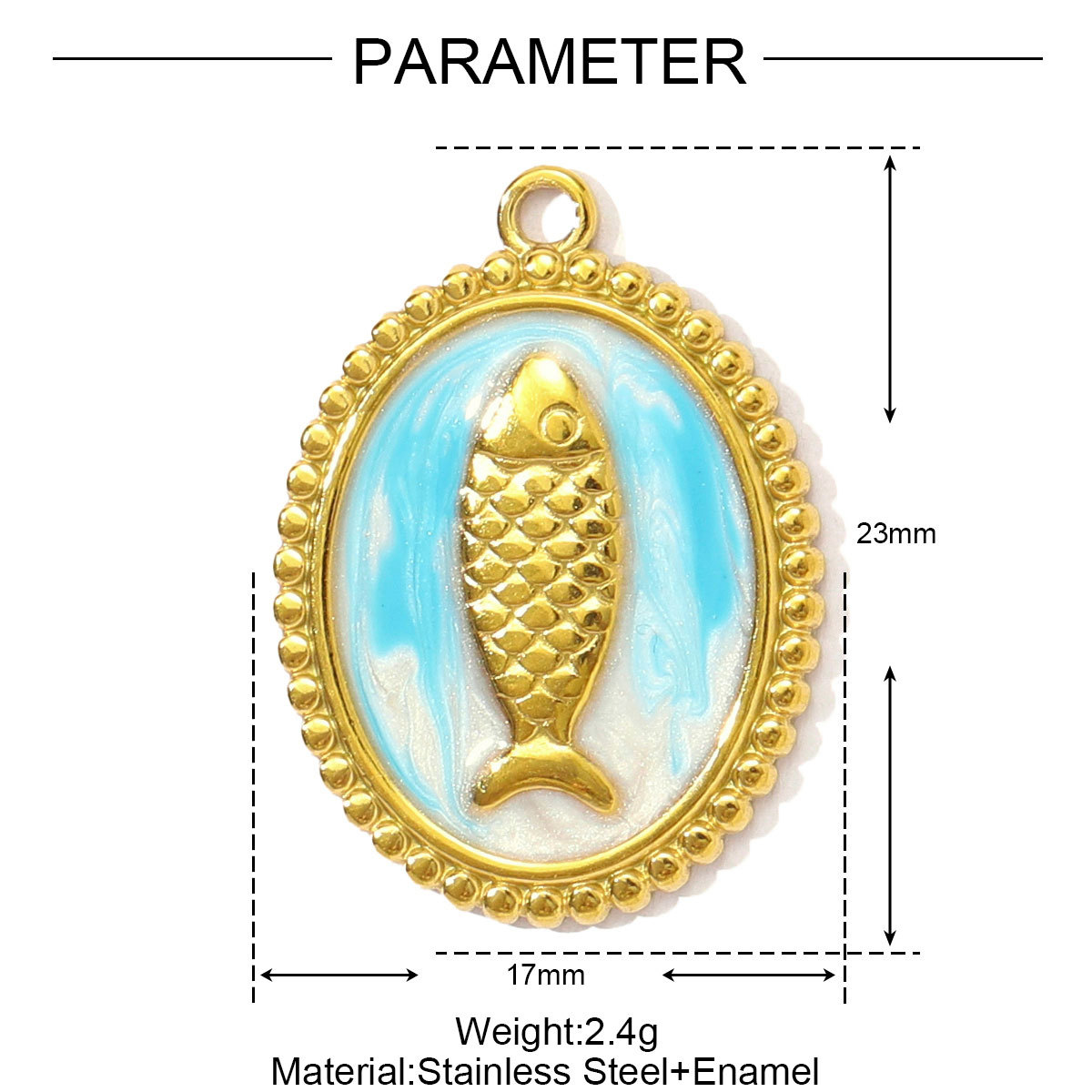 6pcs/pack Enamel Fish Seahorse Stainless Steel DIY Charms Starfish Coral Necklace Pendants Women Antler Snake Jewelry Wholesale