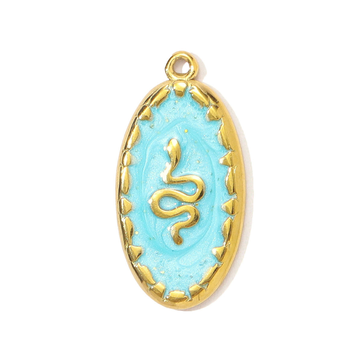 6pcs/pack Enamel Fish Seahorse Stainless Steel DIY Charms Starfish Coral Necklace Pendants Women Antler Snake Jewelry Wholesale