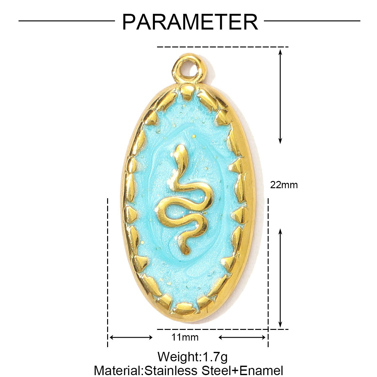 6pcs/pack Enamel Fish Seahorse Stainless Steel DIY Charms Starfish Coral Necklace Pendants Women Antler Snake Jewelry Wholesale
