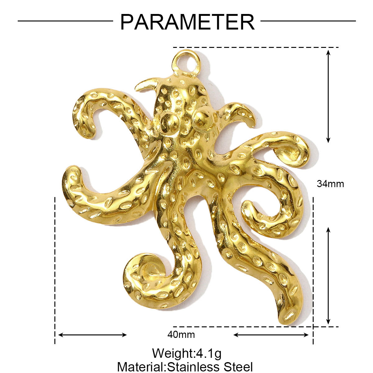 6pcs/pack Stainless Steel Cute Cat Resin Flower DIY Charms Heart Octopus Necklace Pendants Women Boots Garland Earrings Jewelry