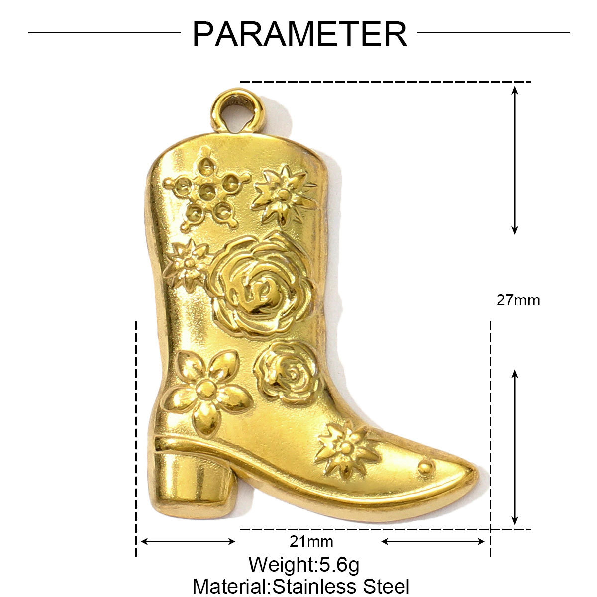 6pcs/pack Stainless Steel Cute Cat Resin Flower DIY Charms Heart Octopus Necklace Pendants Women Boots Garland Earrings Jewelry