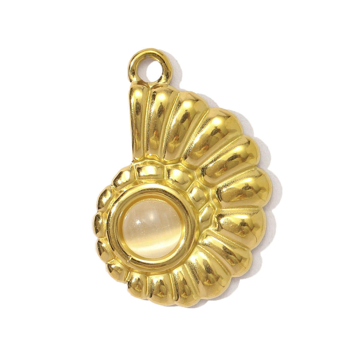 6pcs/pack French Stainless Steel Pearl Cross Flower DIY Earring Charms Boot Conch Necklace Pendants Women Bow Knot Heart Jewelry