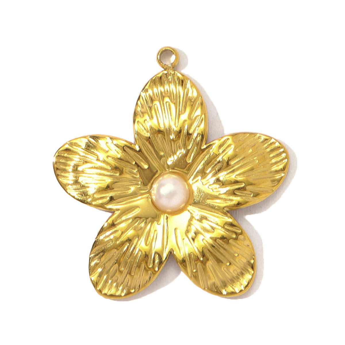 6pcs/pack French Stainless Steel Pearl Cross Flower DIY Earring Charms Boot Conch Necklace Pendants Women Bow Knot Heart Jewelry