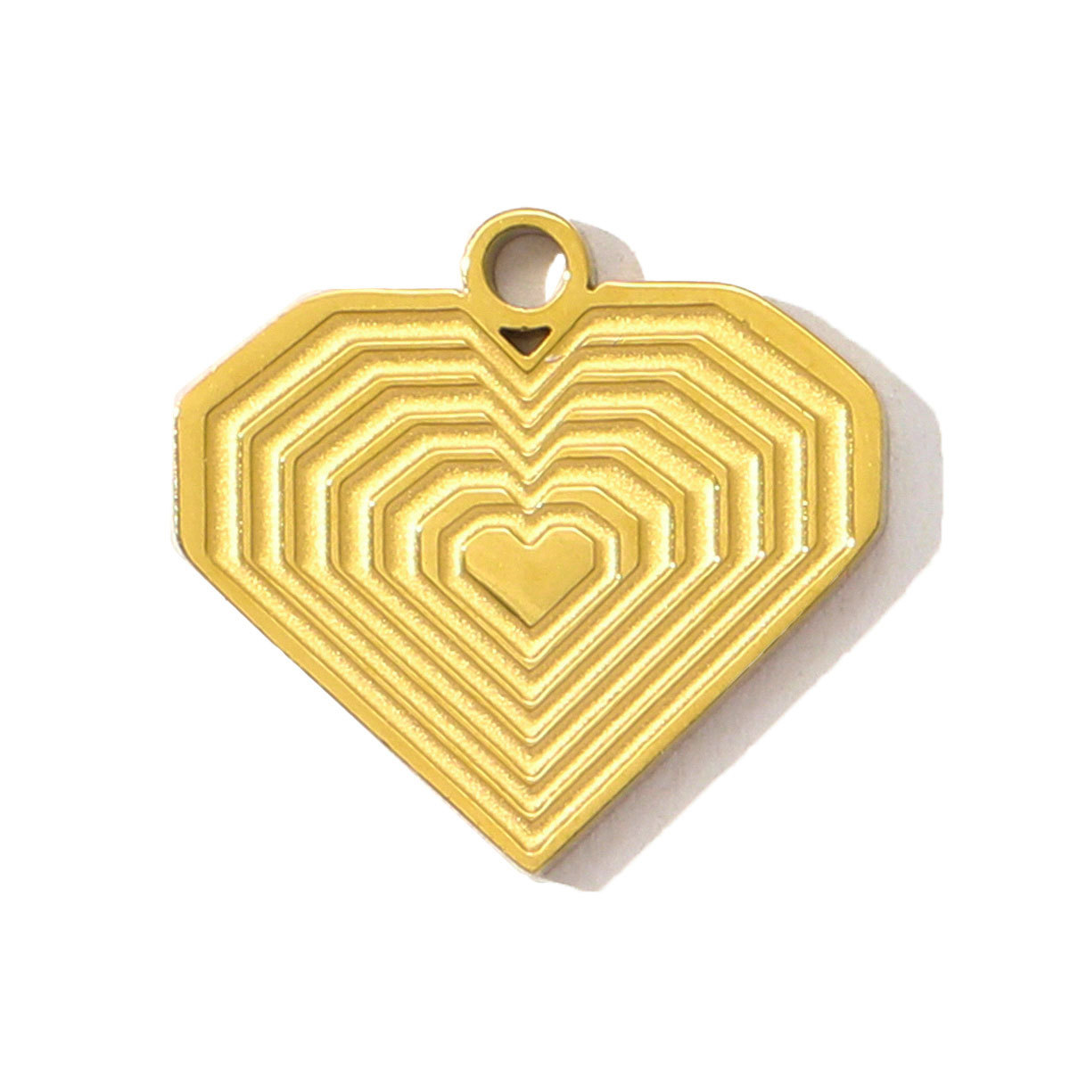6pcs/pack French Retro Stainless Steel Heart DIY Charms Evil Eye Egyptian Earring Necklace Pendants Women Star Crescent Jewelry