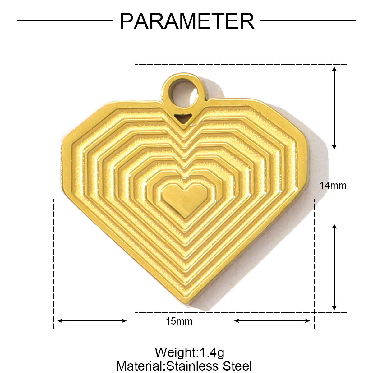 6pcs/pack French Retro Stainless Steel Heart DIY Charms Evil Eye Egyptian Earring Necklace Pendants Women Star Crescent Jewelry