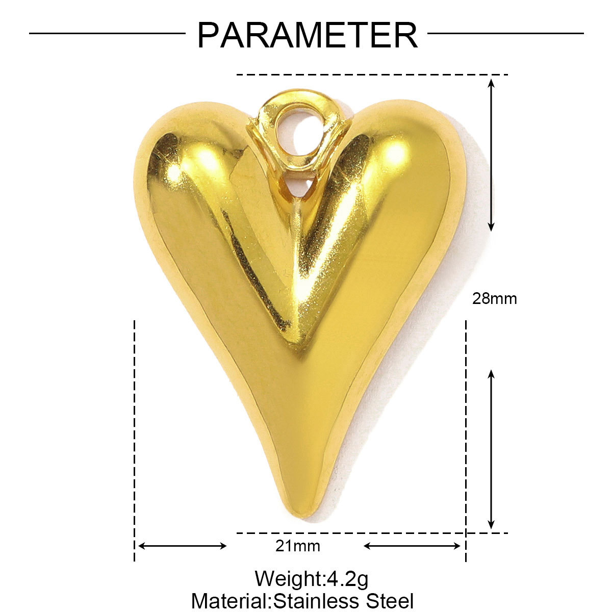 6pcs/pack French Retro Stainless Steel Heart DIY Charms Evil Eye Egyptian Earring Necklace Pendants Women Star Crescent Jewelry