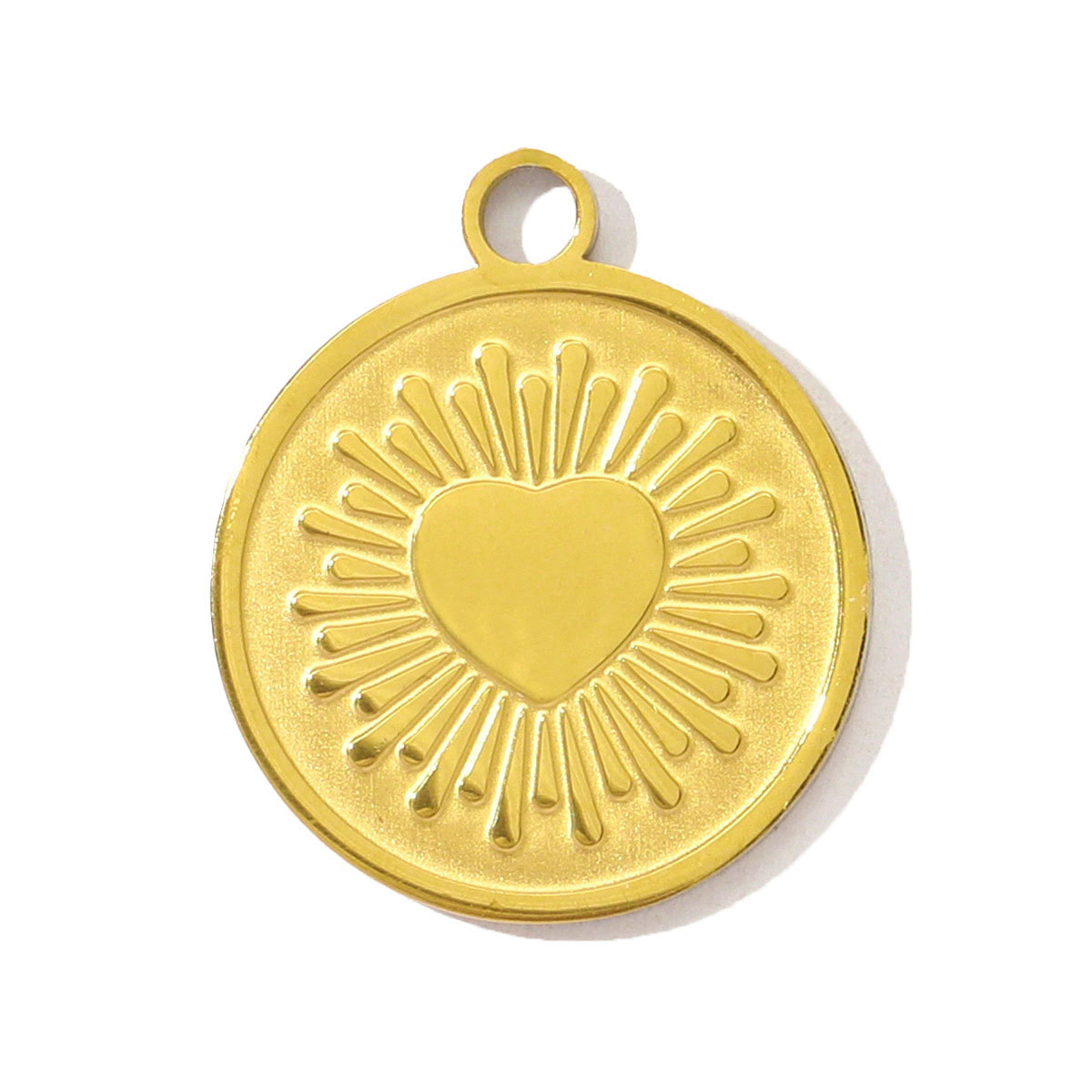 6pcs/pack French Retro Stainless Steel Heart DIY Charms Evil Eye Egyptian Earring Necklace Pendants Women Star Crescent Jewelry