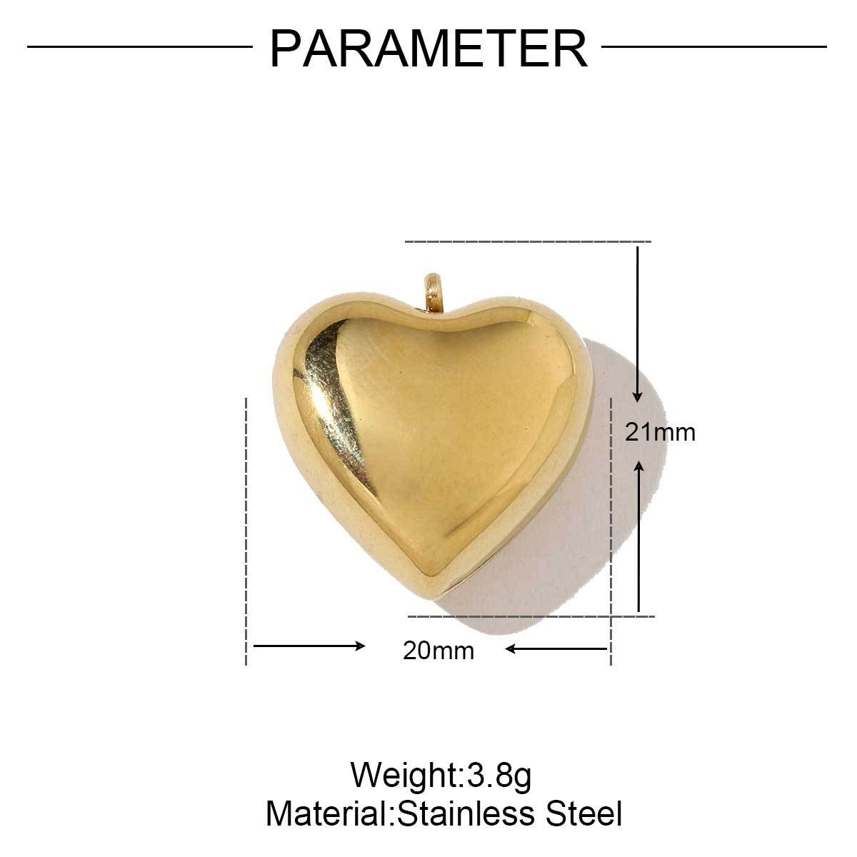 6pcs/pack French Style Stainless Steel Star Tail Love Charms Heart Cross Round Necklace DIY Small Pendant Accessory