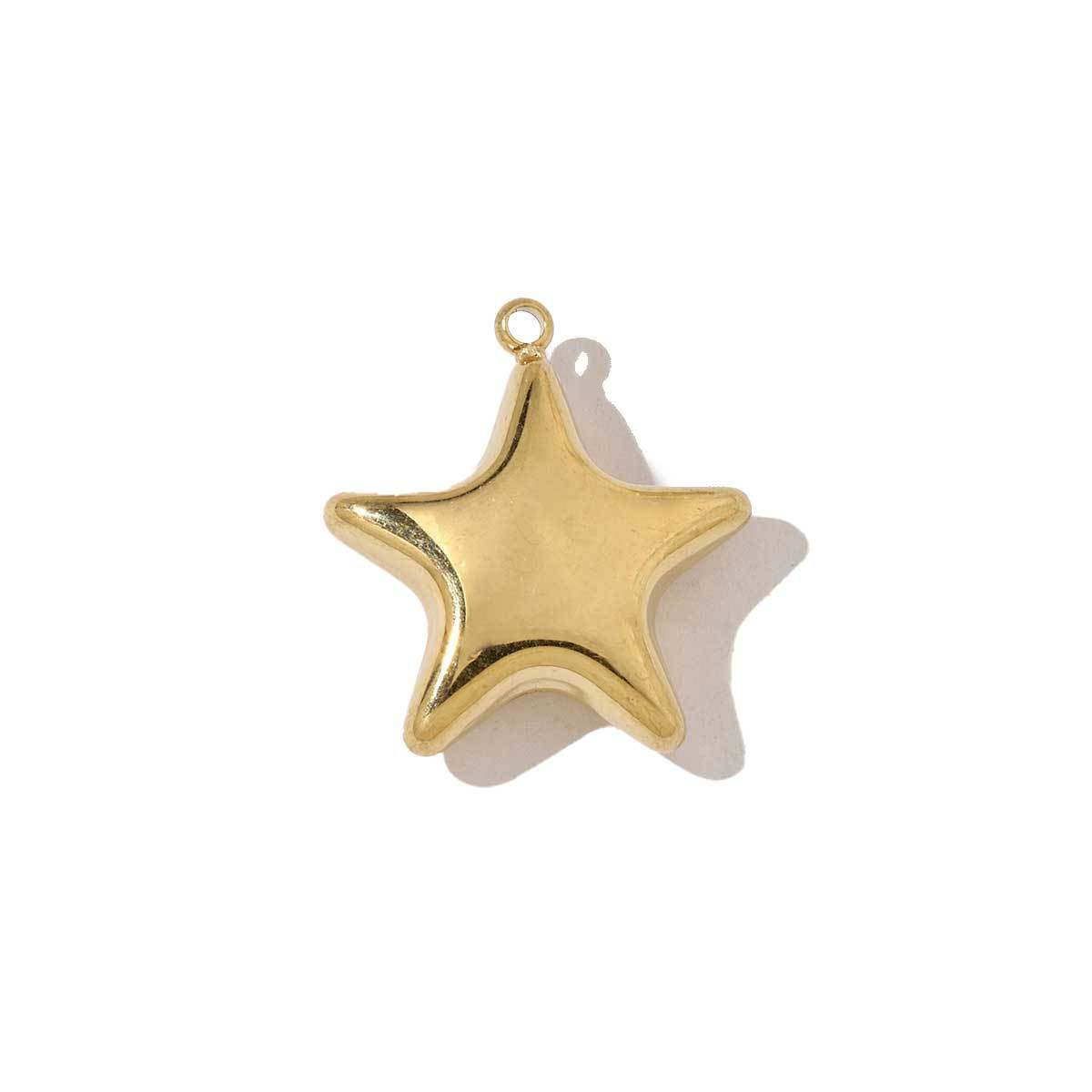 6pcs/pack French Style Stainless Steel Star Tail Love Charms Heart Cross Round Necklace DIY Small Pendant Accessory