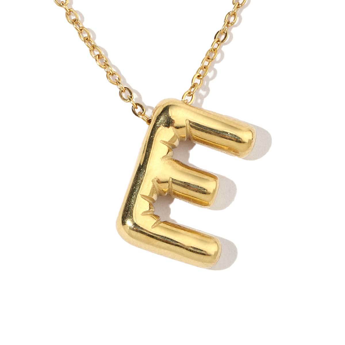 6pcs/pack A-Z Name Letter Stainless Steel DIY Charms Women Alphabet Necklace Pendant Wholesale Gold Color Earring Jewelry