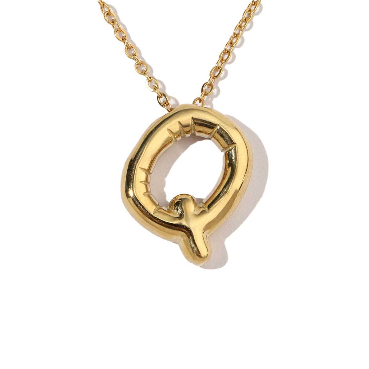 6pcs/pack A-Z Name Letter Stainless Steel DIY Charms Women Alphabet Necklace Pendant Wholesale Gold Color Earring Jewelry